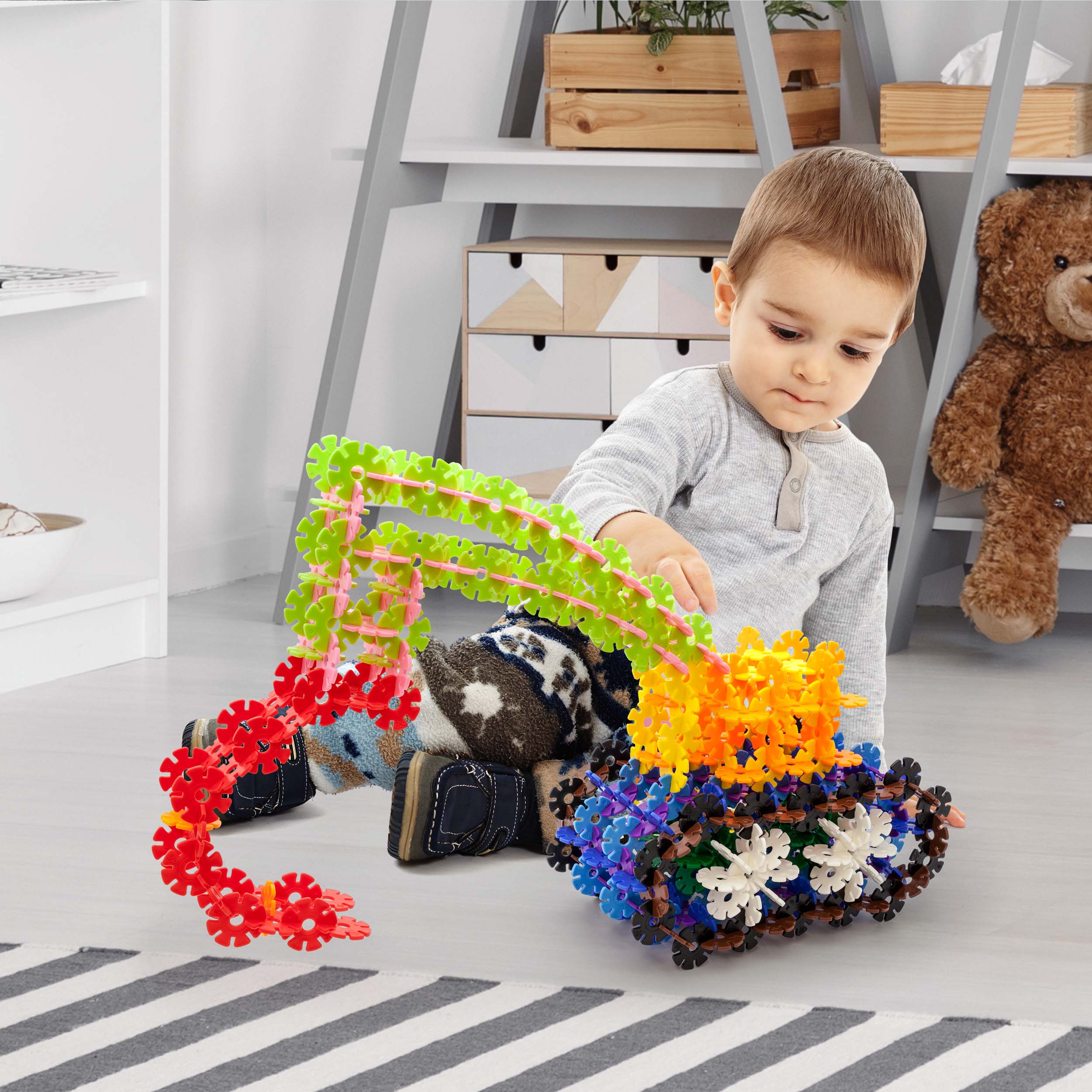 PicassoTiles 550 Piece Building Construction Toy Interlocking Chips - Image 2