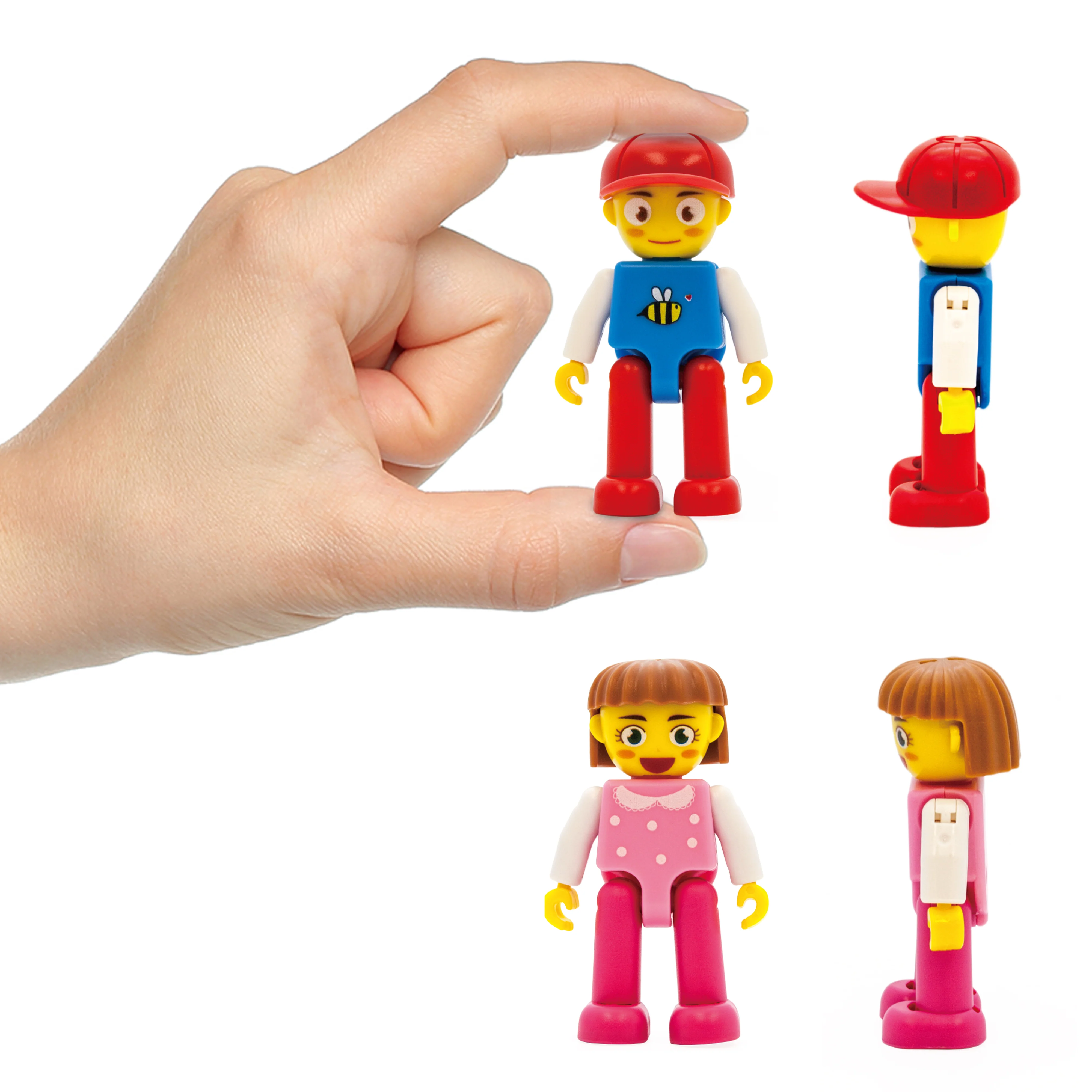 PicassoTiles 2 Action Figures with Transformable Car to Truck - Image 4