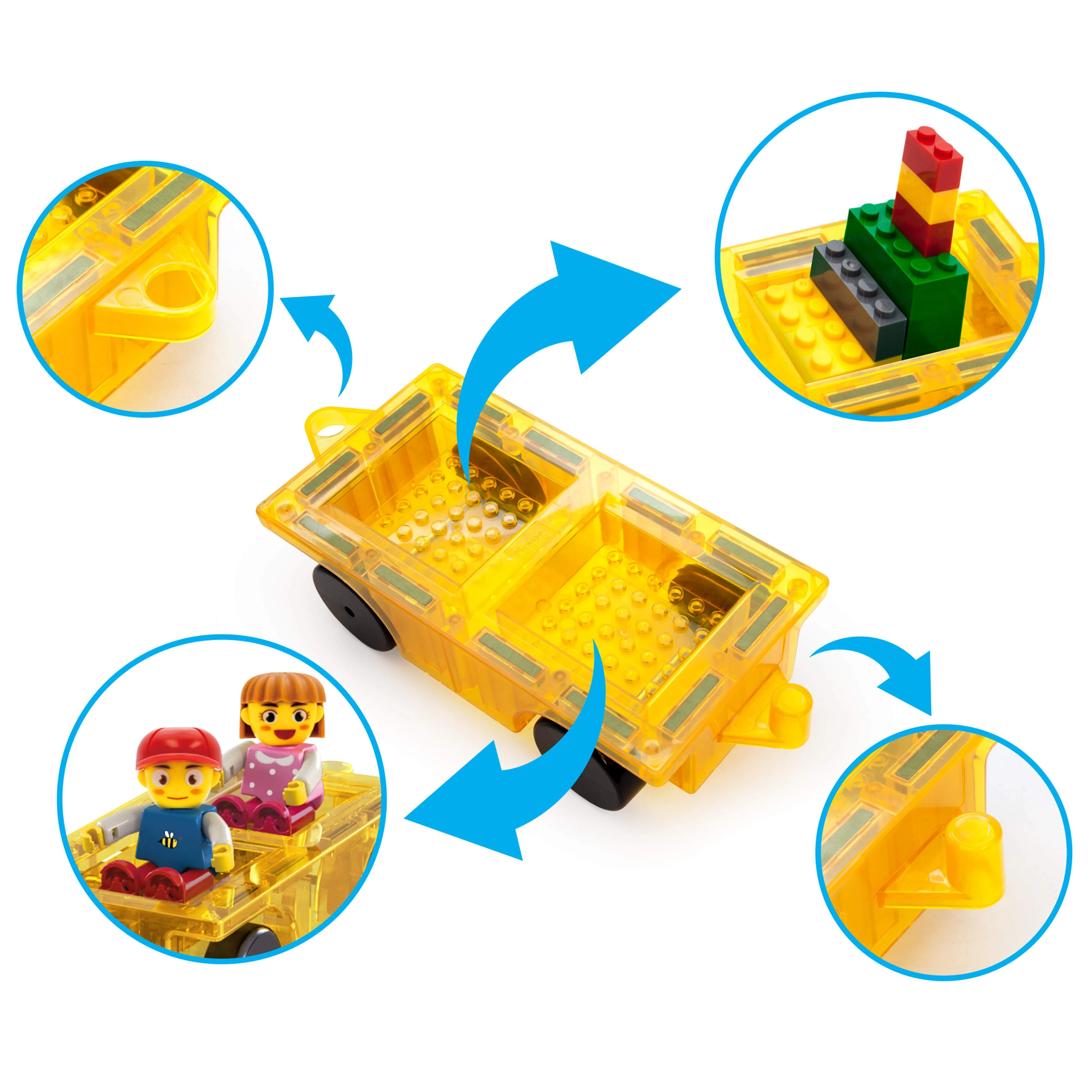PicassoTiles 2 Action Figures with Transformable Car to Truck - Image 7