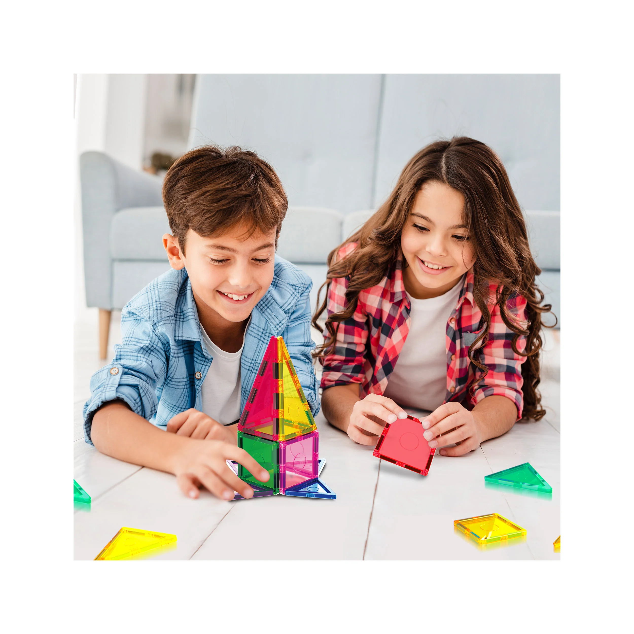 EverPlay 12pc Magnetic Tile Blocks - Image 2