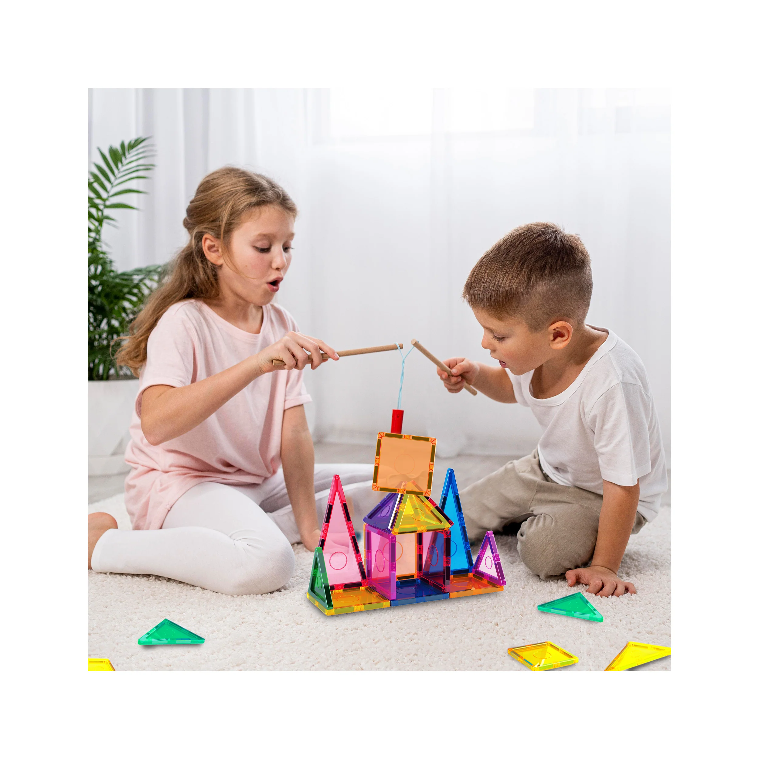 EverPlay 12pc Magnetic Tile Blocks - Image 7