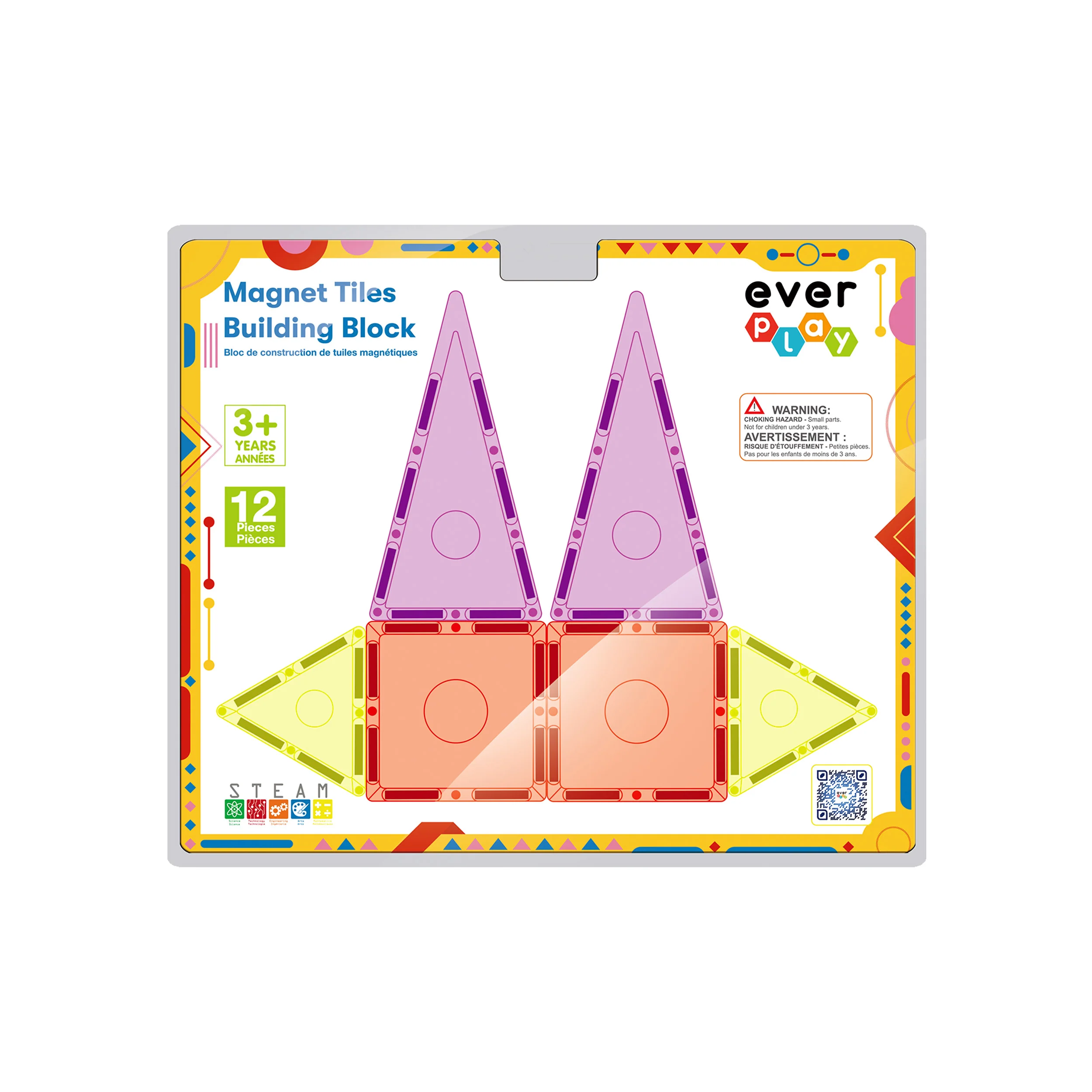 EverPlay 12pc Magnetic Tile Blocks - Image 8