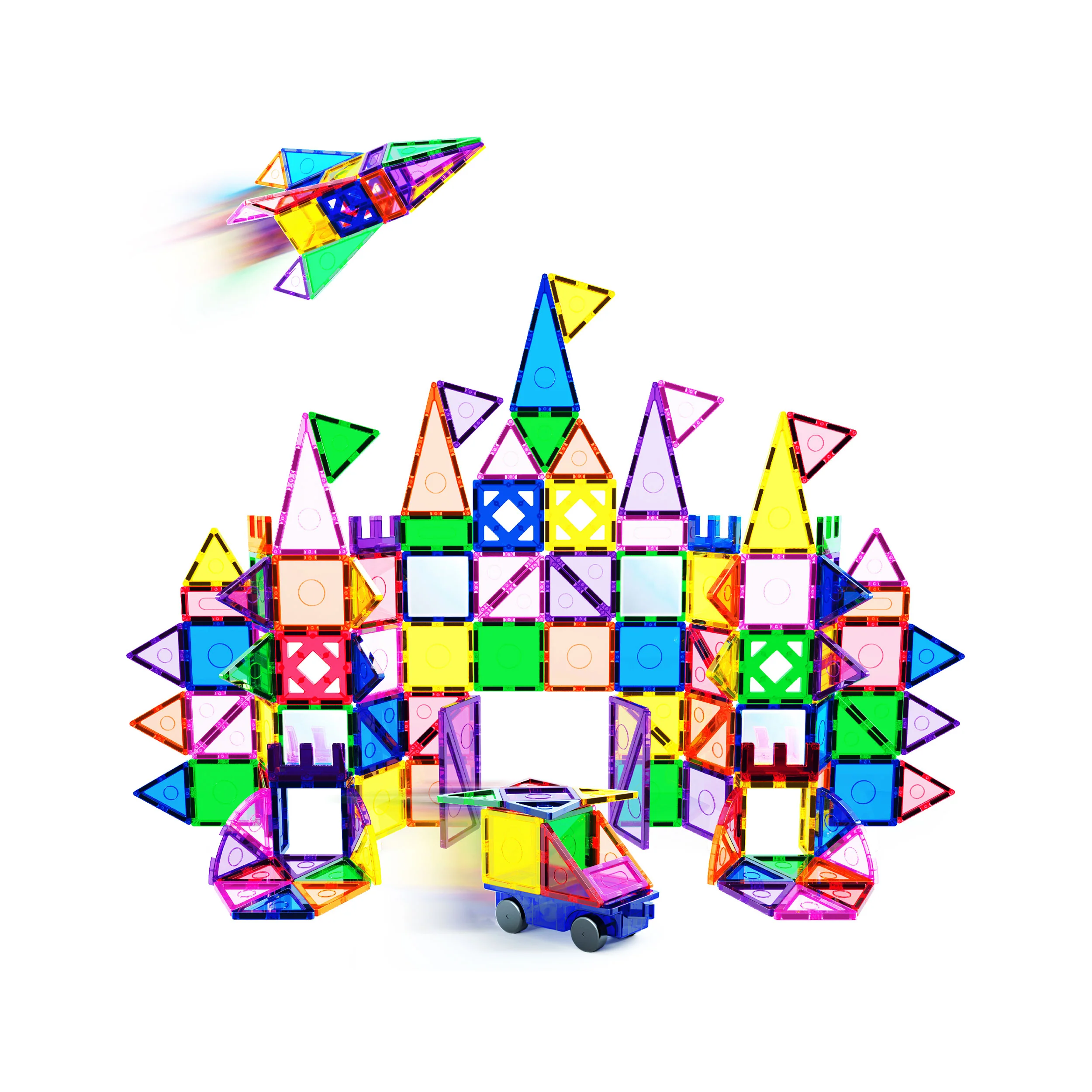 Everplay 140 Piece Magnetic Tile Set - Image 2