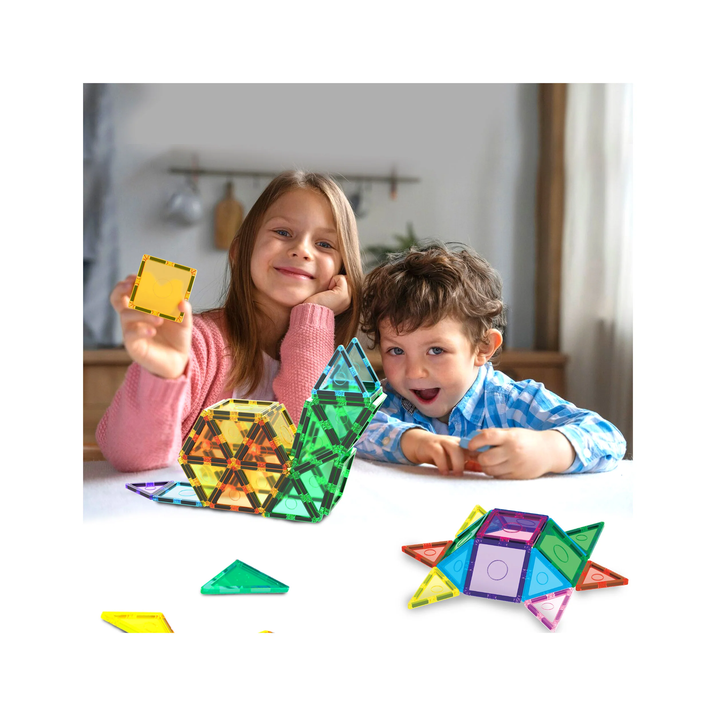 EverPlay 24pc Magnetic Tile Blocks - Image 2