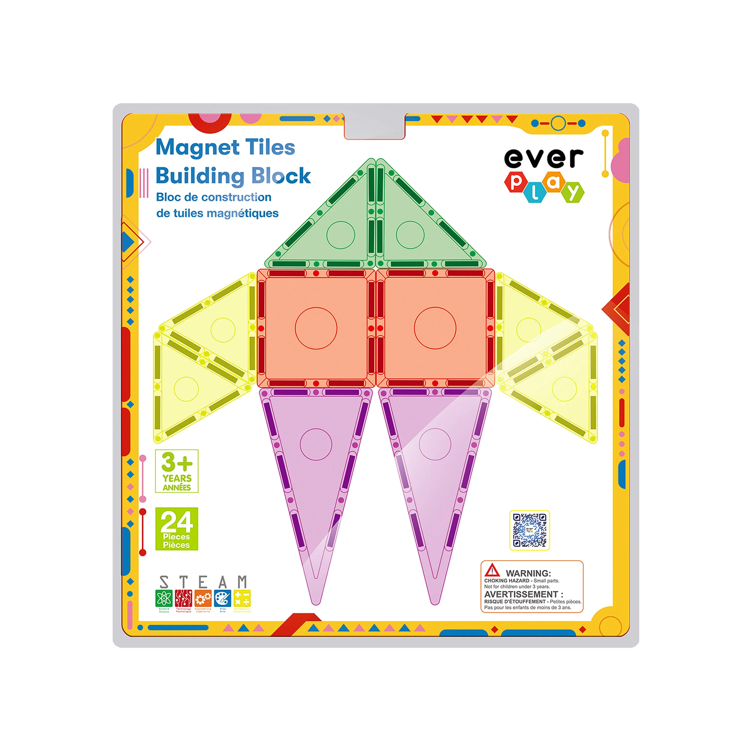 EverPlay 24pc Magnetic Tile Blocks - Image 7