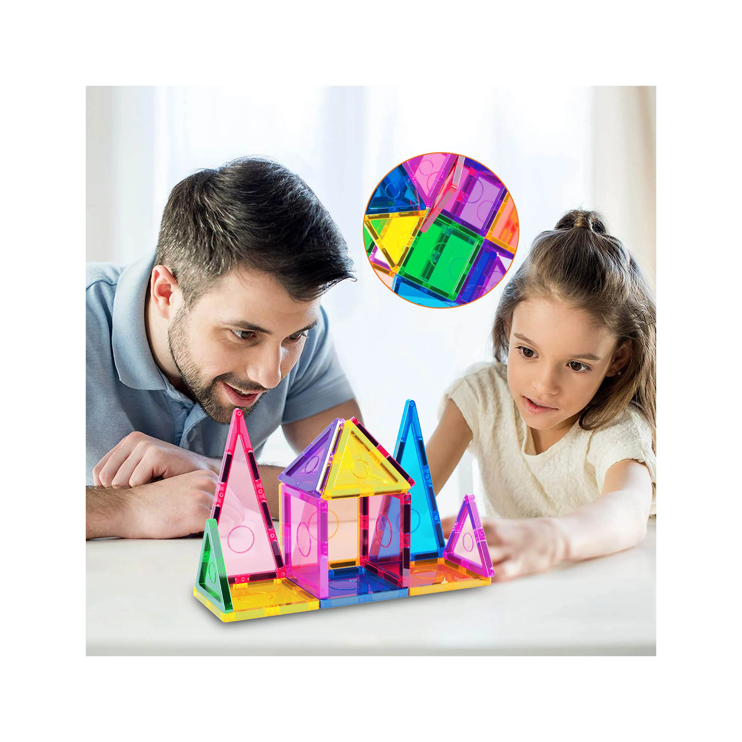 Everplay 30 Piece Magnetic Tile Set - Image 7