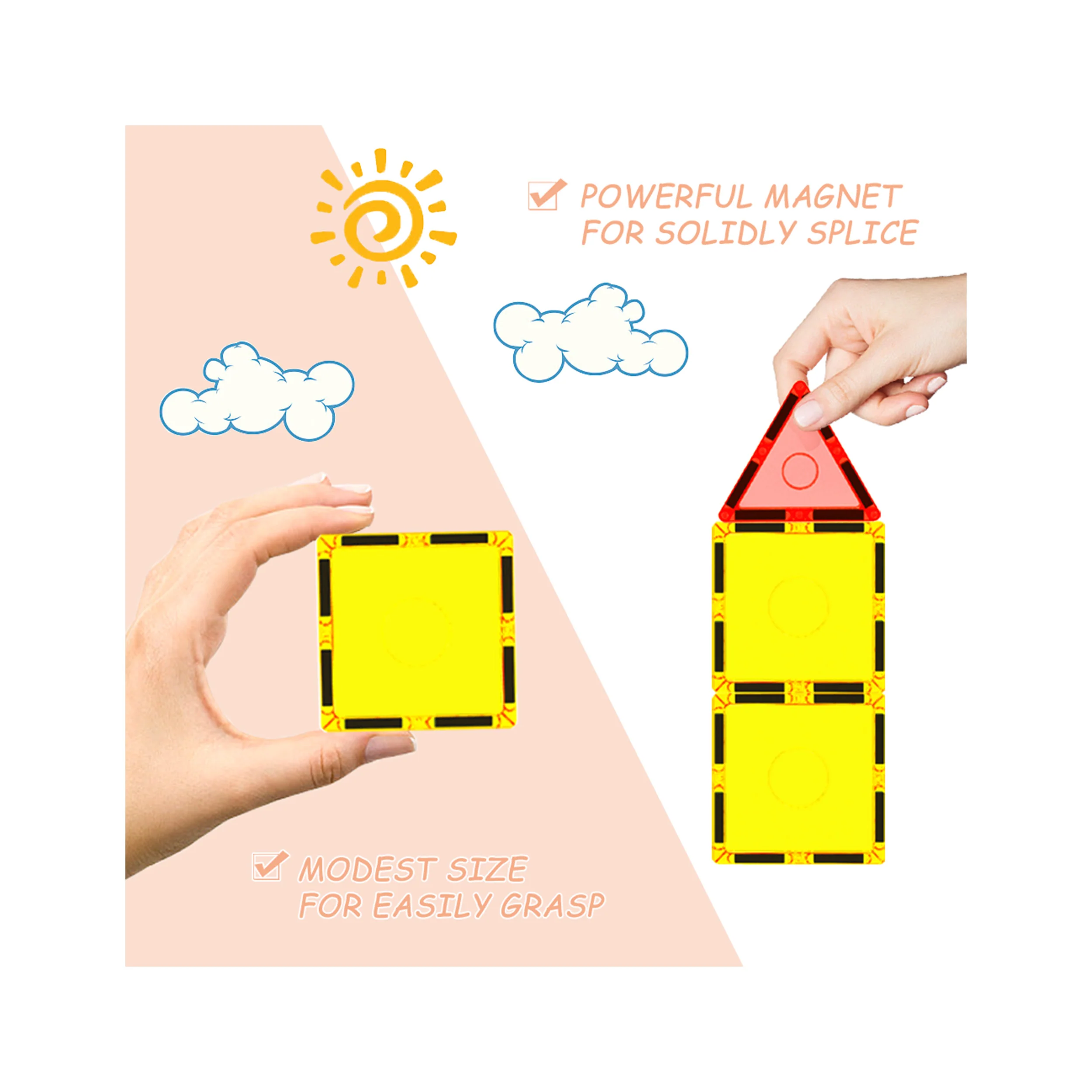 Everplay 41 Piece Magnetic Tile Set - Image 3