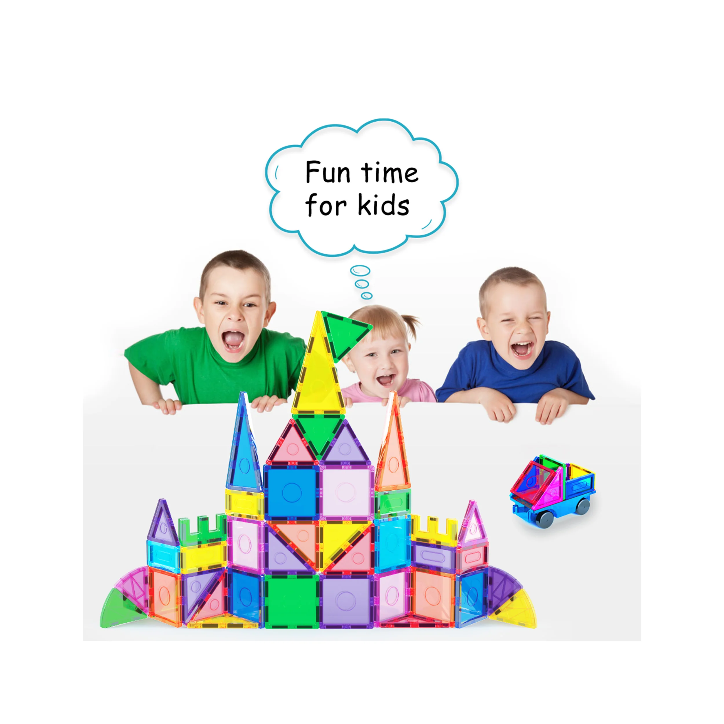 Everplay 66 Piece Magnetic Tile Set - Image 7