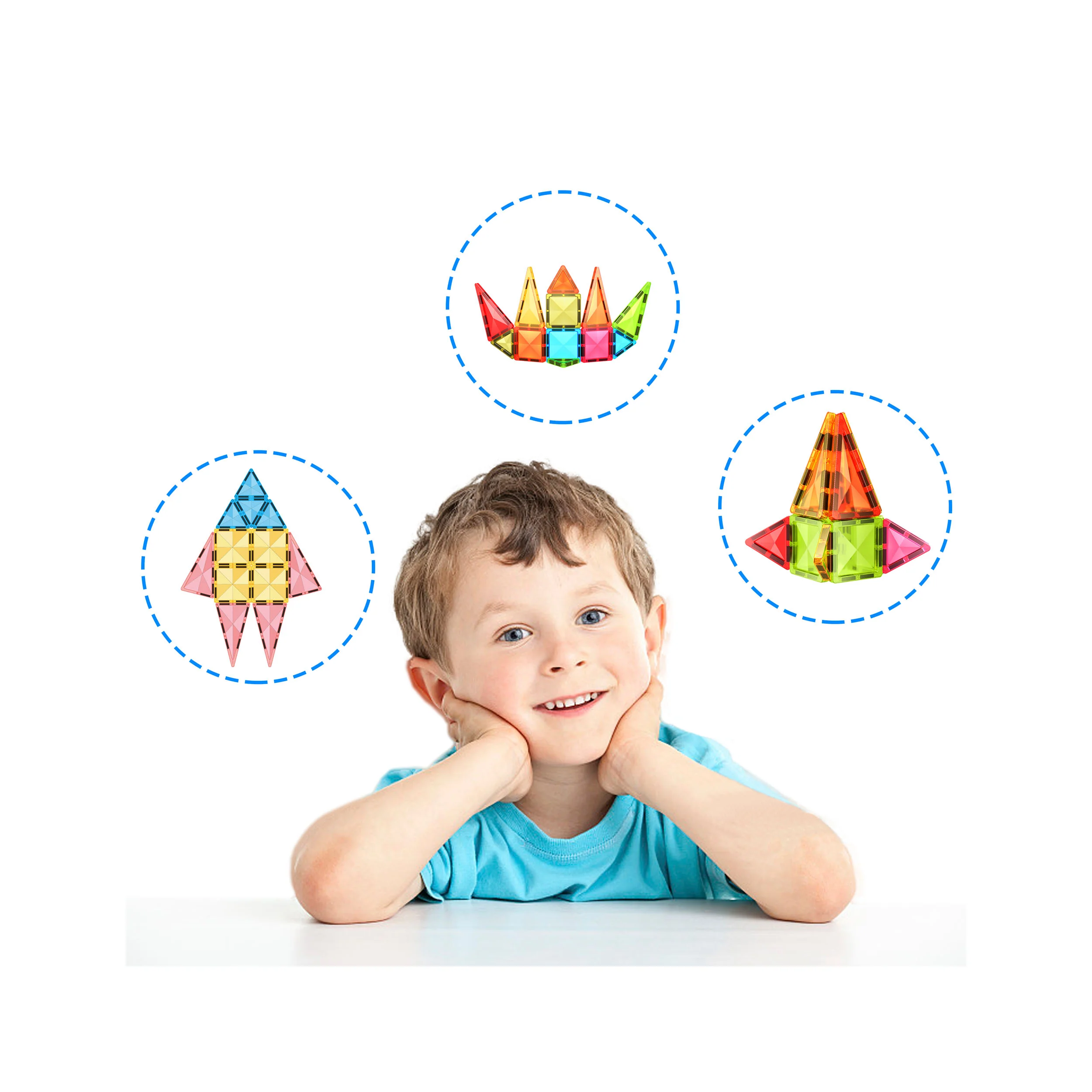 EverPlay 12pc Magnet Tiles Building Block Travel Set - Image 5