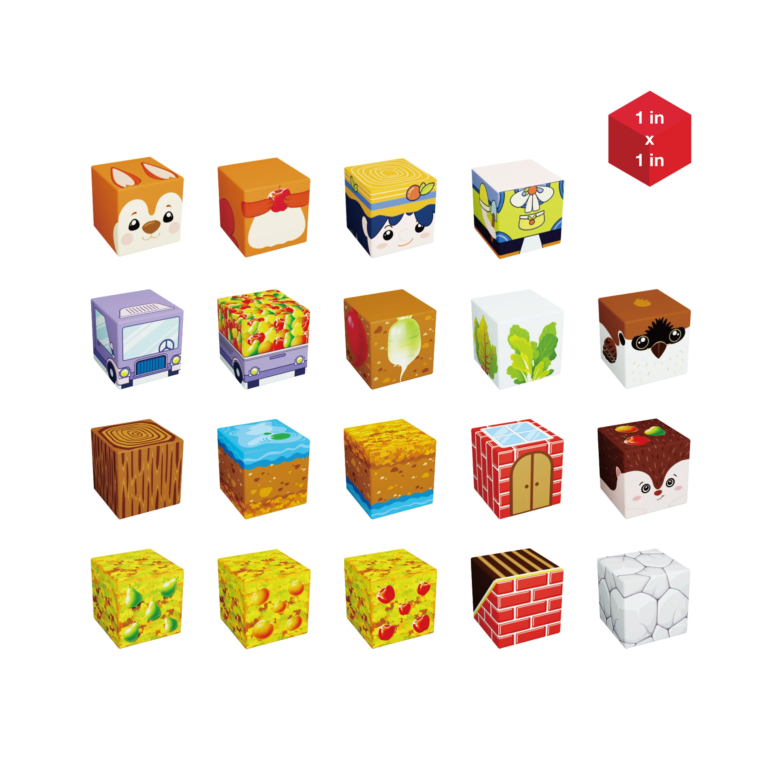 Farm Harvesting Magnetic Cubes Set - Image 2