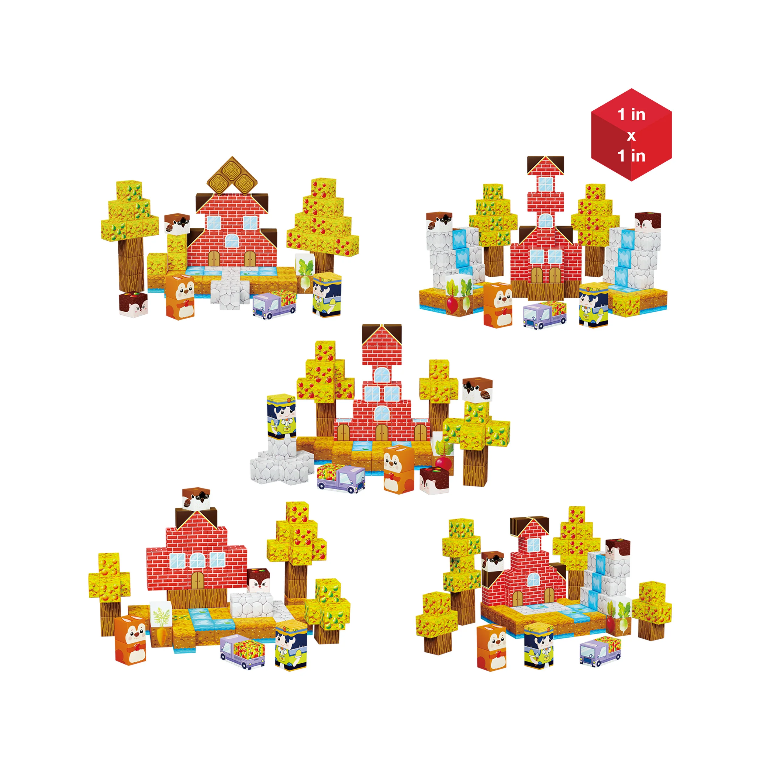 Farm Harvesting Magnetic Cubes Set - Image 4