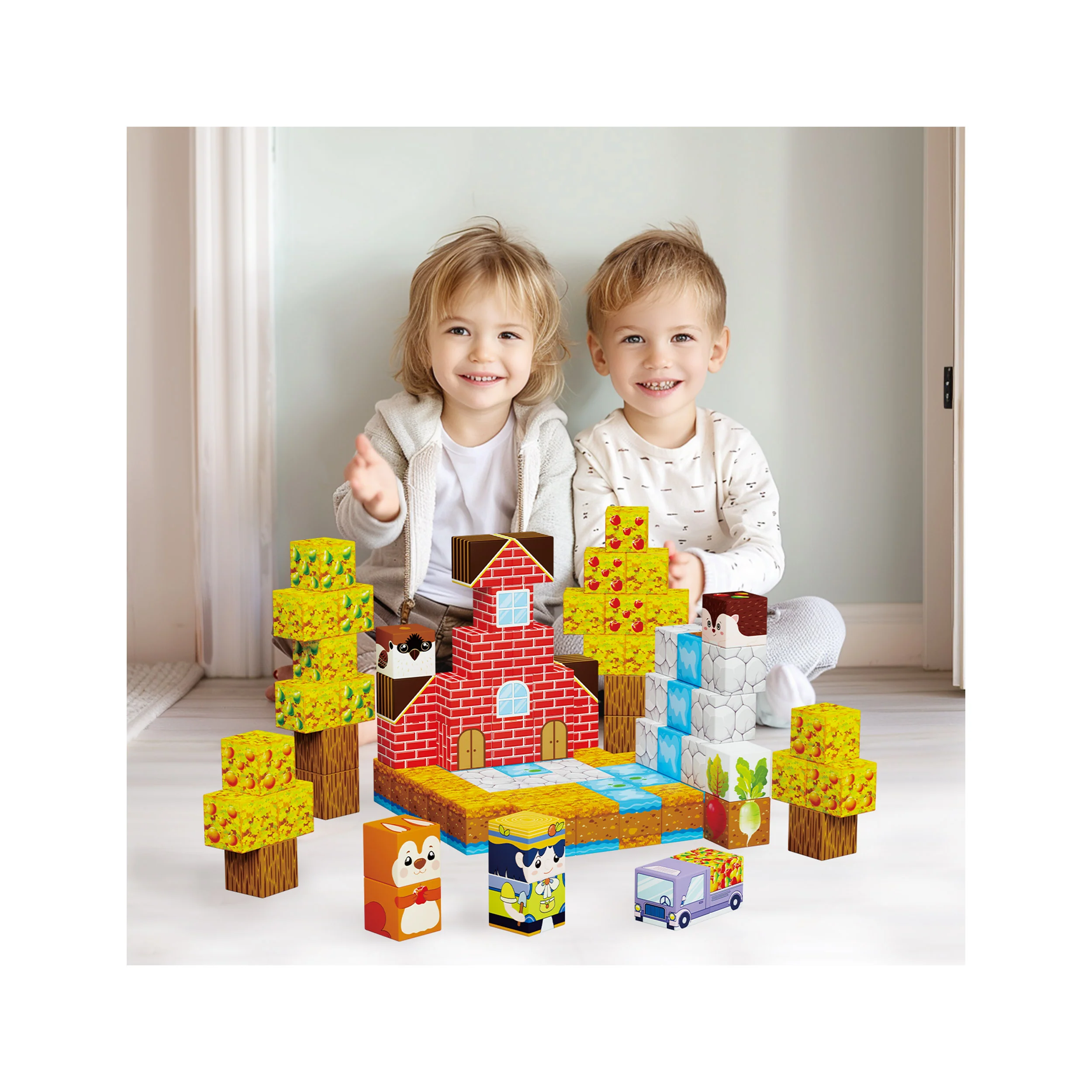 Farm Harvesting Magnetic Cubes Set - Image 6