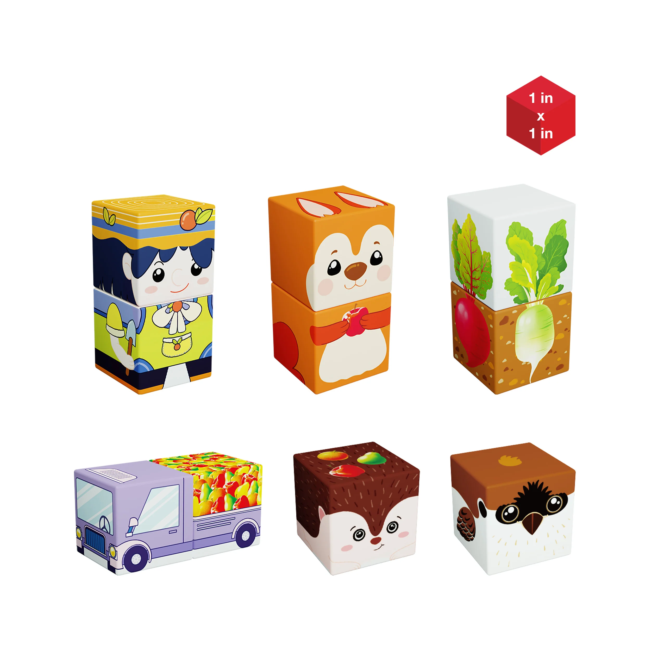 Farm Harvesting Magnetic Cubes Set - Image 7
