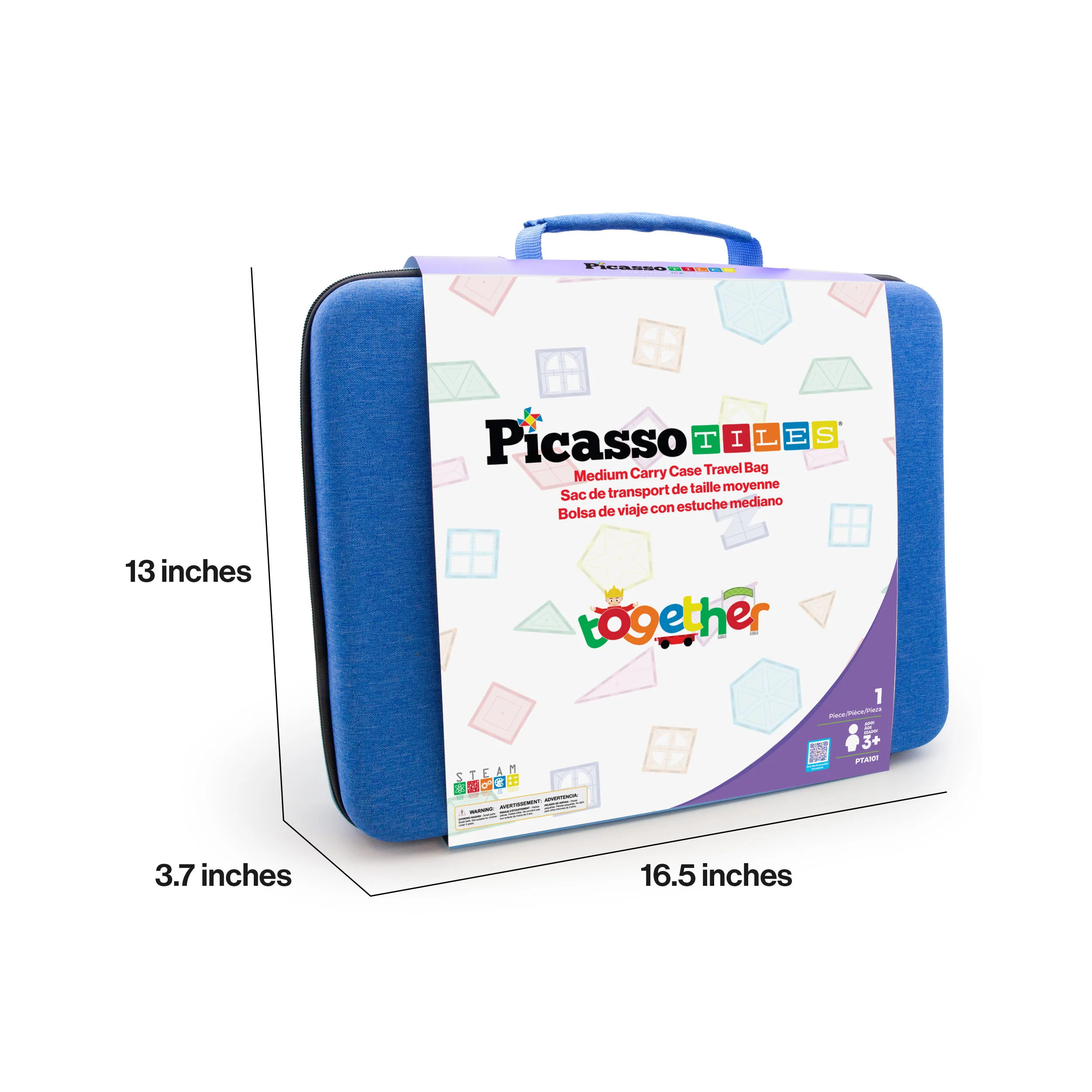 PicassoTiles Magnetic Tiles Storage Water Resistant Medium Toy Case - Image 7