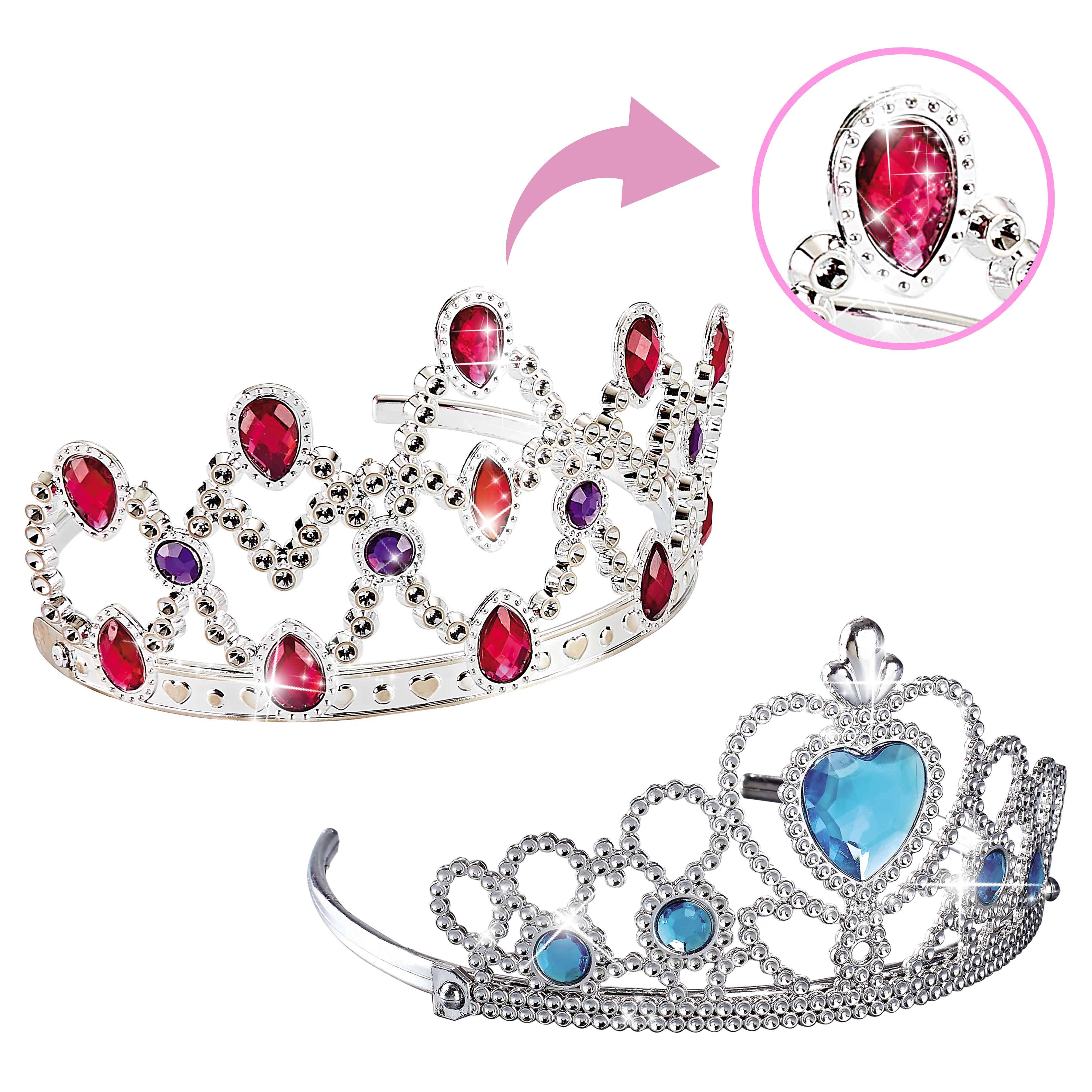 PicassoTiles 20 Piece Fairytale Royal Princess Dress Up Kit - Image 5