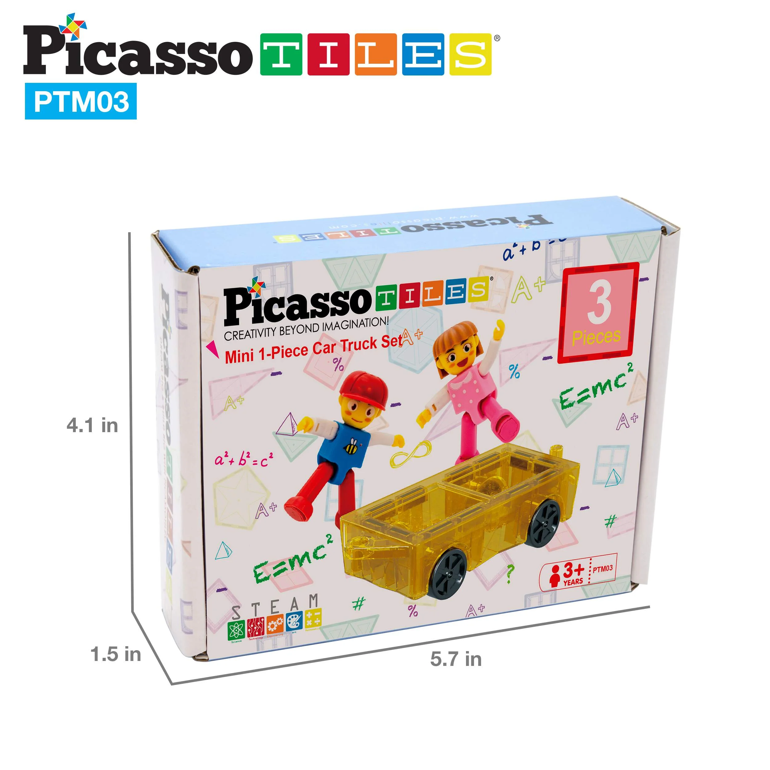PicassoTiles Mini Car & 2 Character Set - Image 7