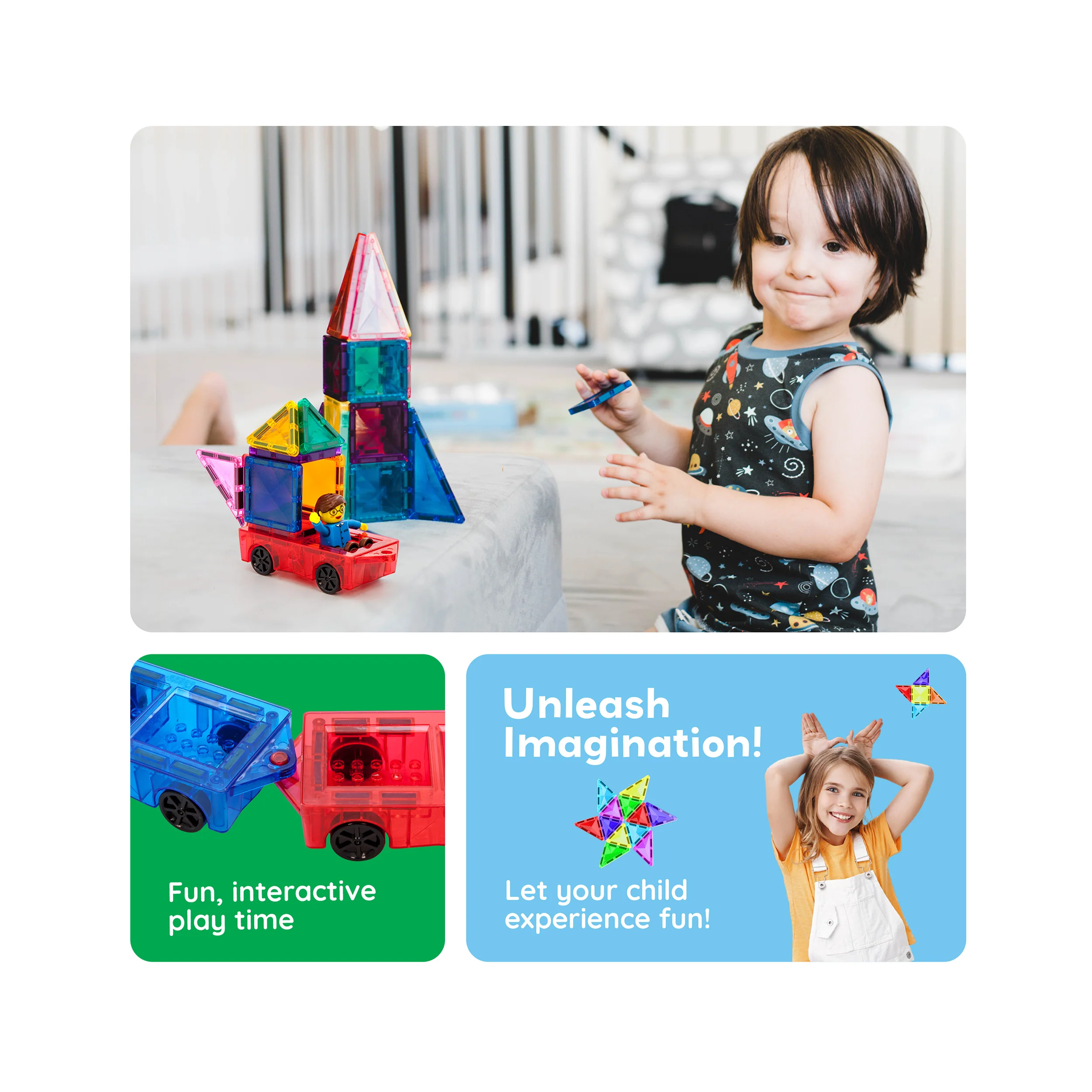 PicassoTiles Mini Car Truck 2pc Set - Image 5