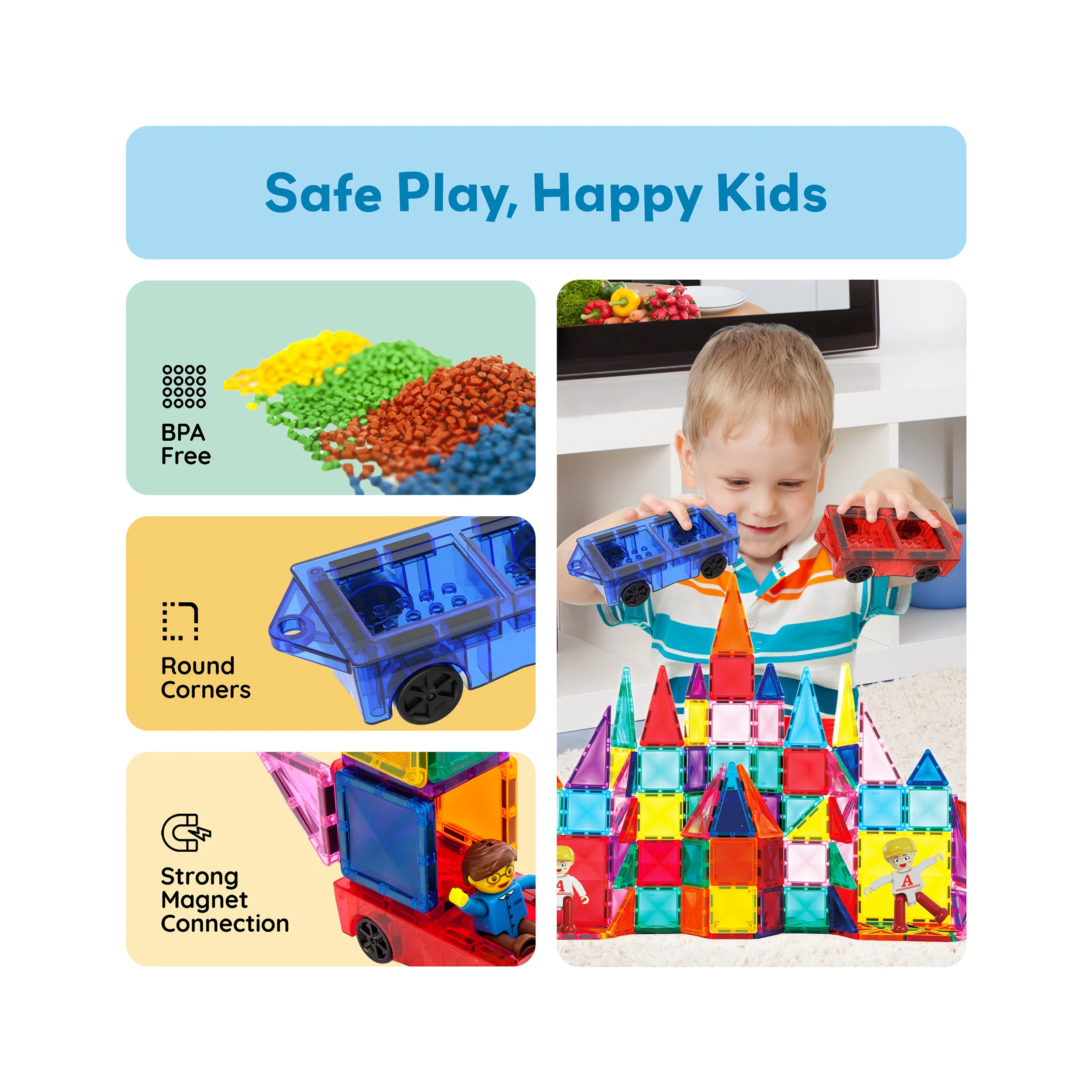 PicassoTiles Mini Car Truck 2pc Set - Image 6