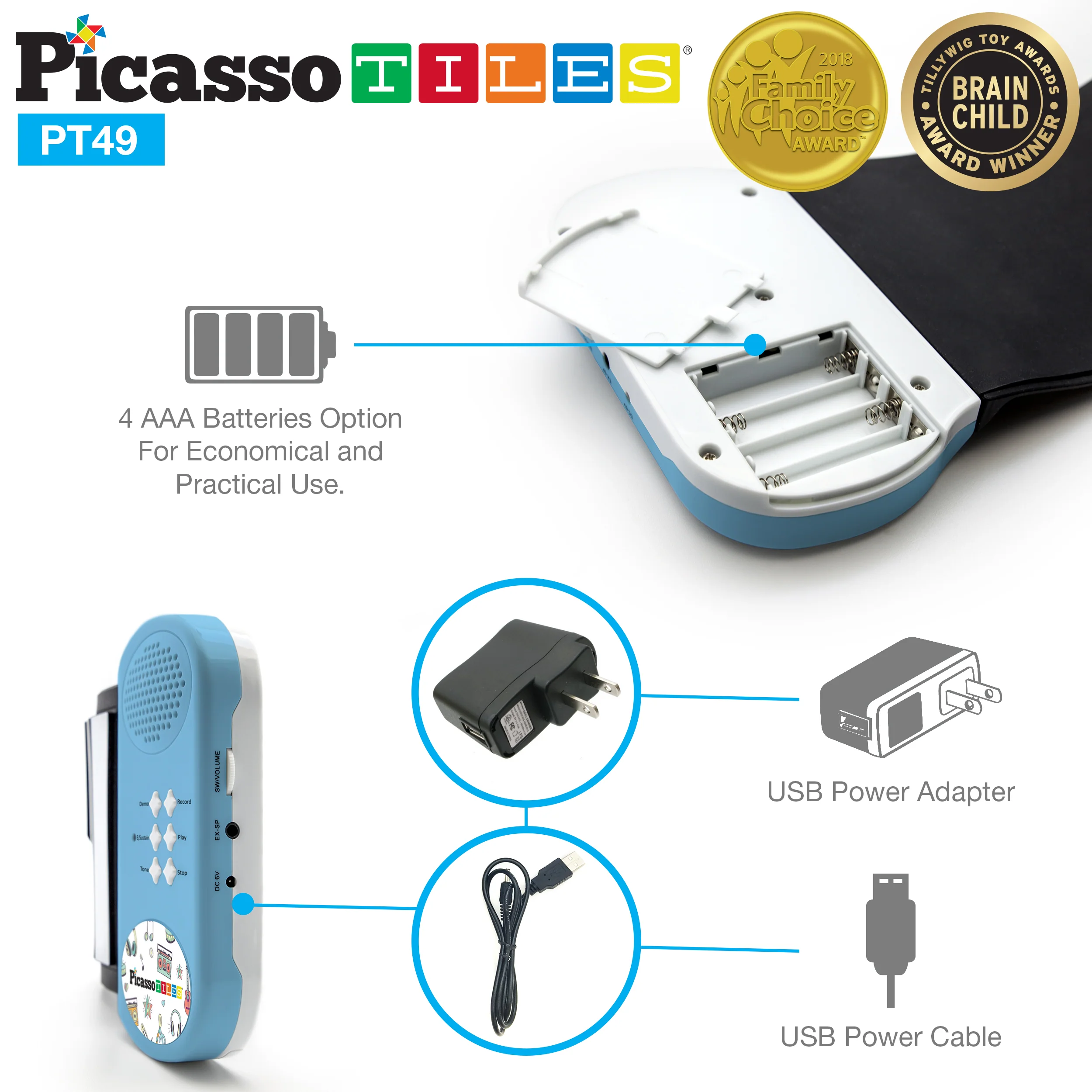 PicassoTiles Roll Up Piano Keyboard - Image 4