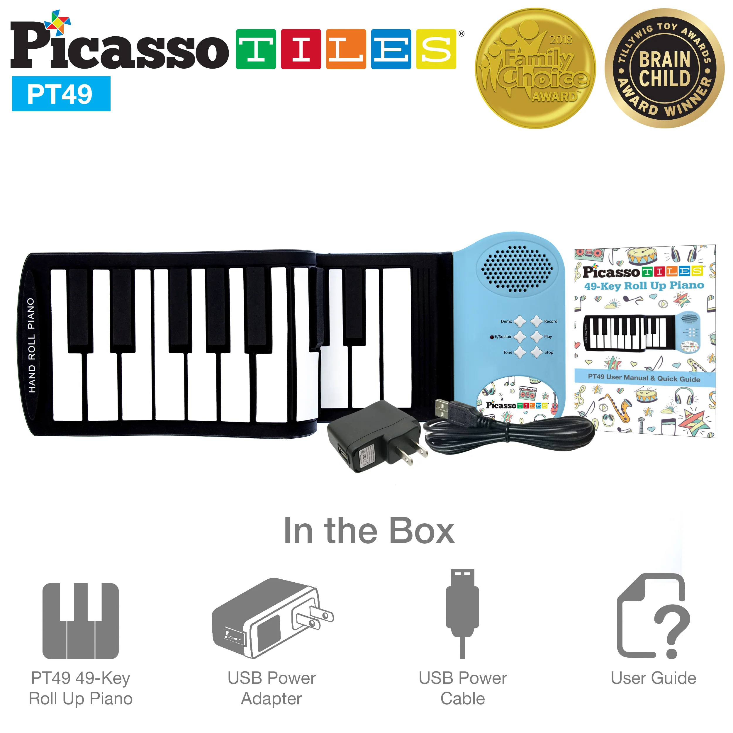 PicassoTiles Roll Up Piano Keyboard - Image 8