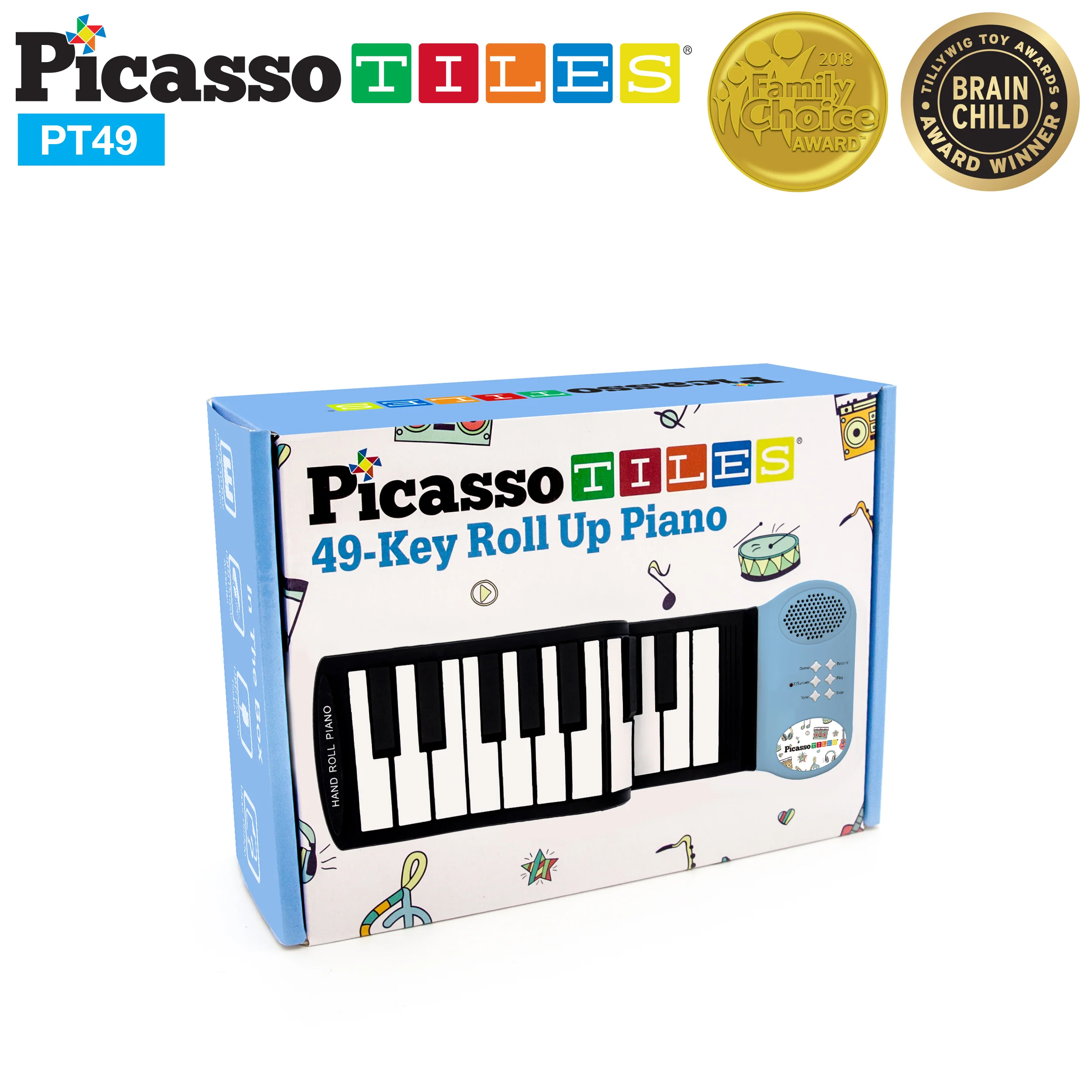 PicassoTiles Roll Up Piano Keyboard - Image 9