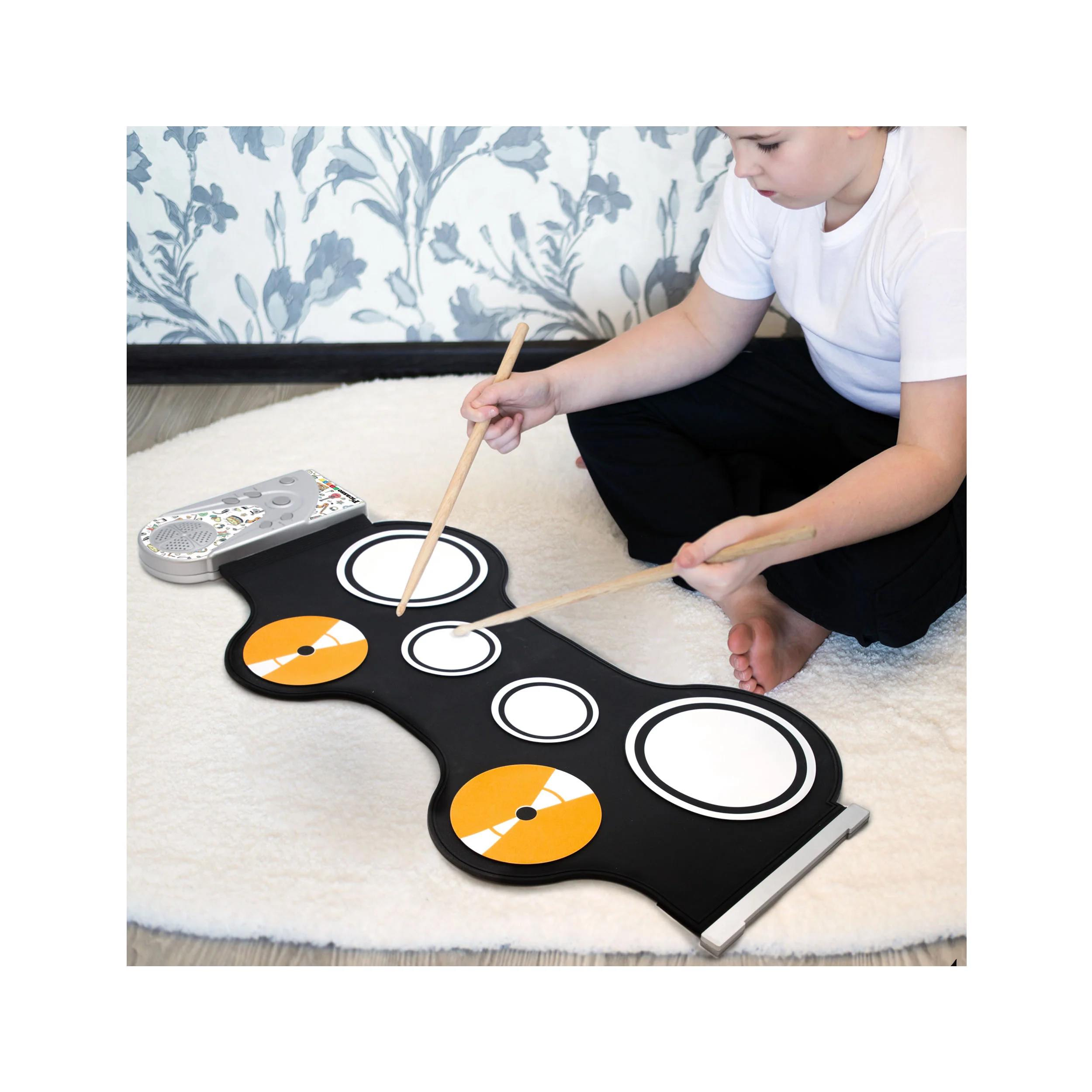 PicassoTiles Flexible Roll-Up Educational Electronic Drum Kit - Image 3