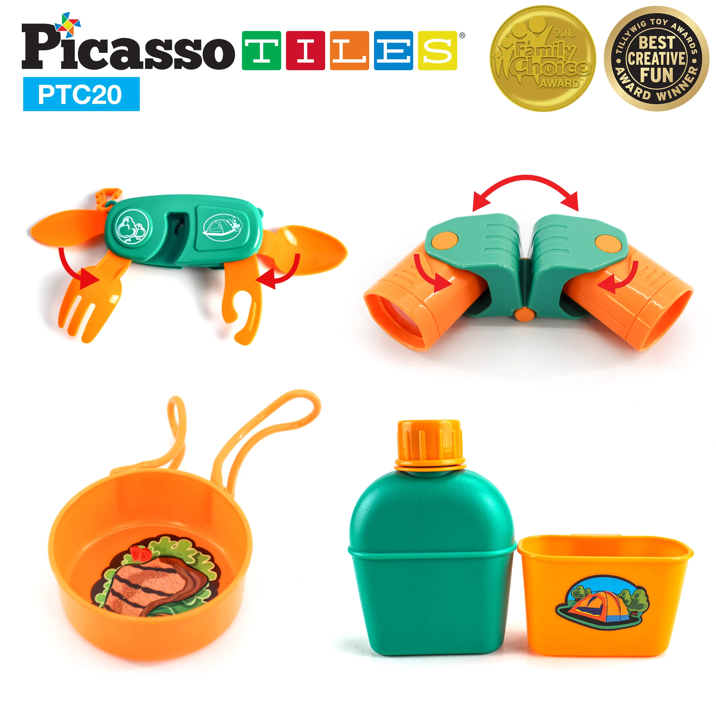 PicassoTiles Kids and Toddler Activity Camp Set - Image 6