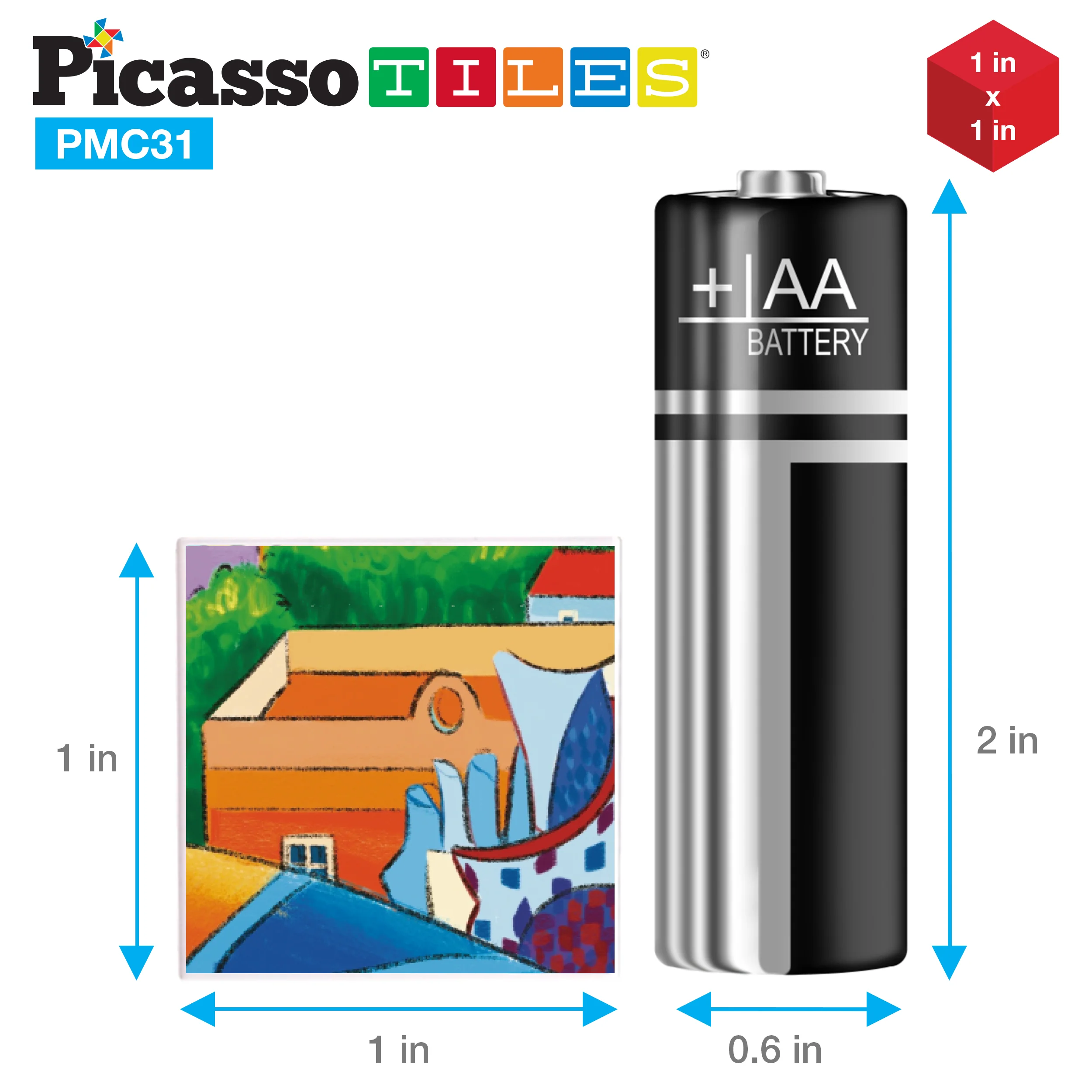 PicassoTiles Magnet Puzzle Cubes Famous Paintings with Free Frame Stand - Image 8