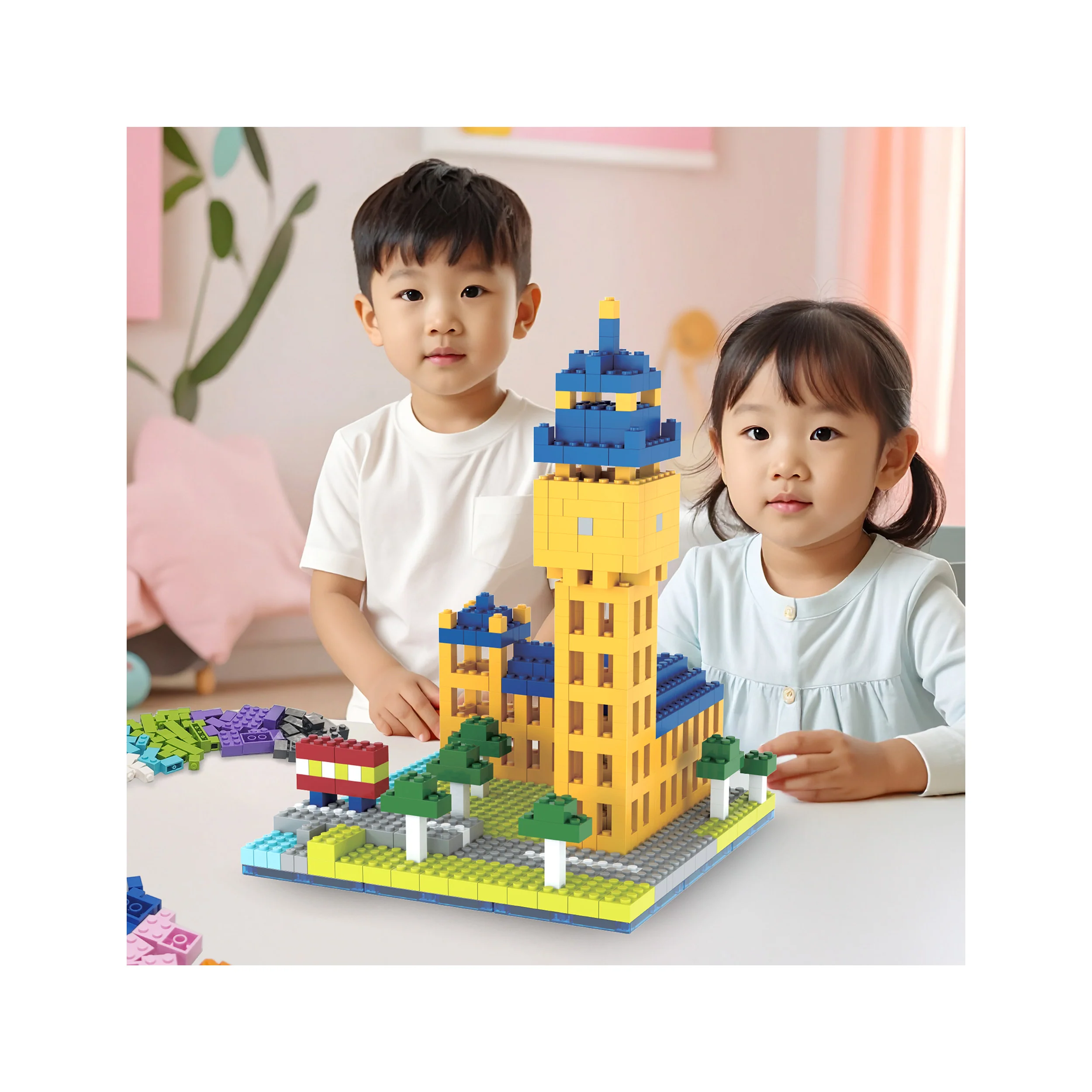 PicassoTiles 1016pc Magnetic Brick and Tiles Combo Set - Image 2
