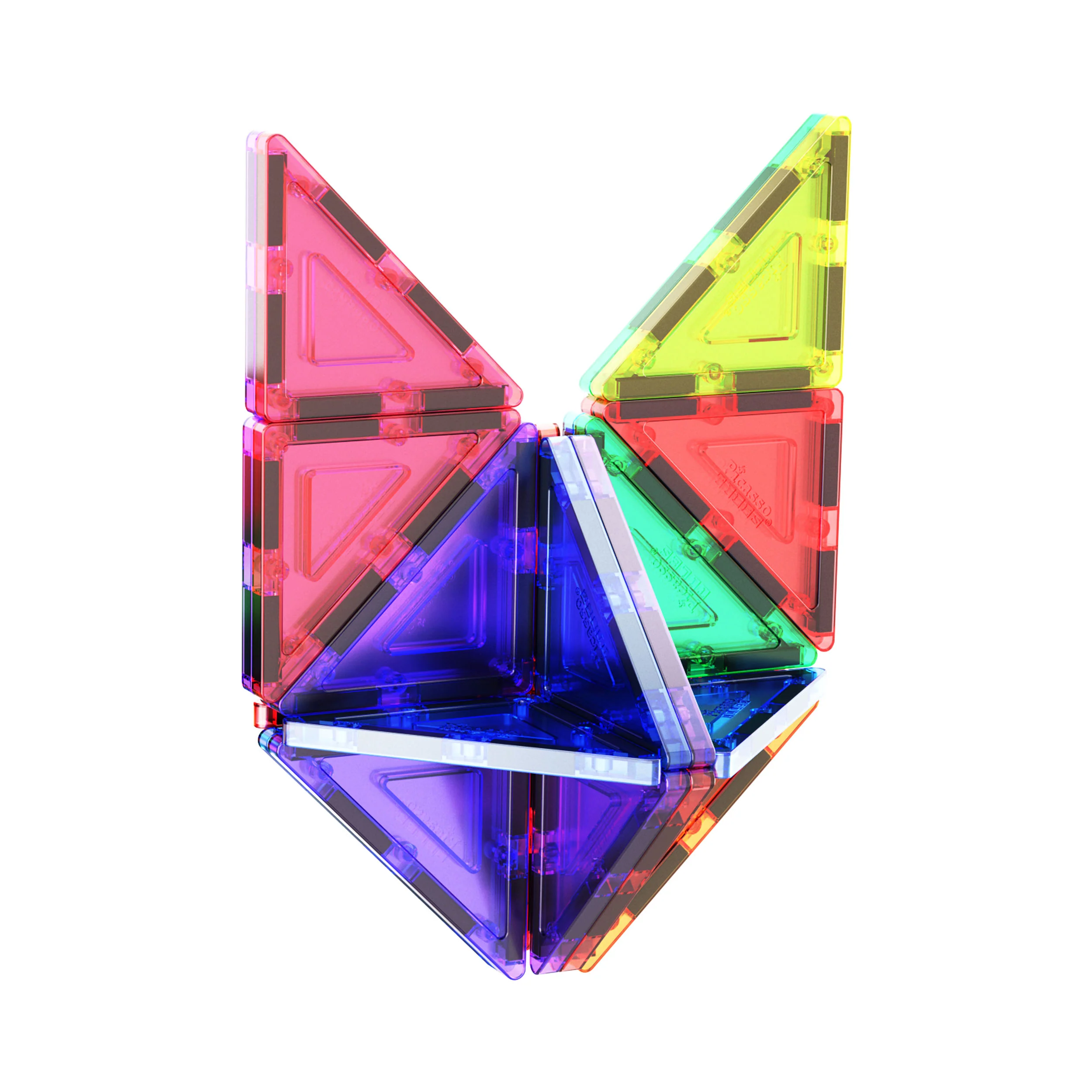PicassoTiles Right Triangle Magnetic Tiles Expansion Pack (12 Pieces) - Image 5