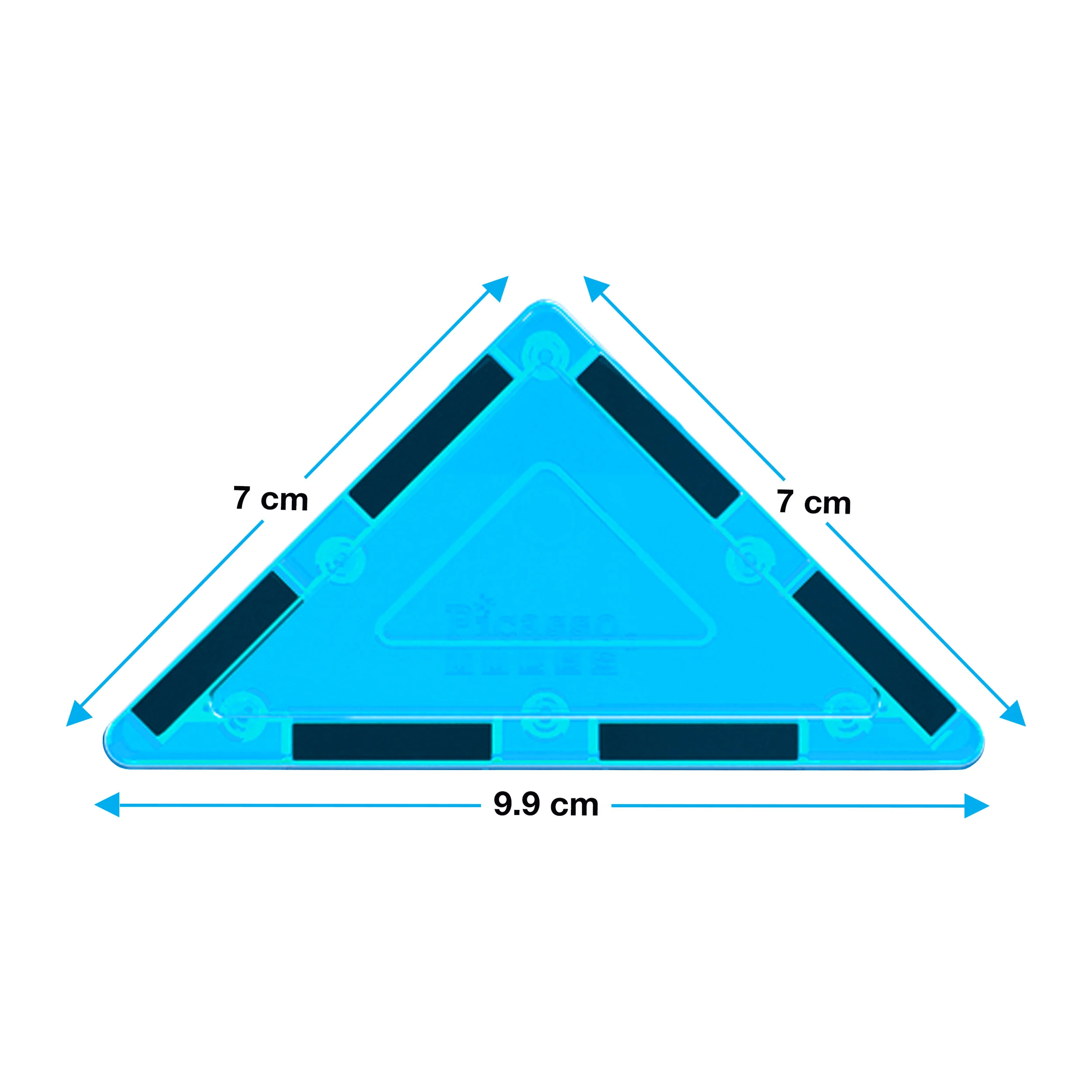 PicassoTiles Right Triangle Magnetic Tiles Expansion Pack (12 Pieces) - Image 7