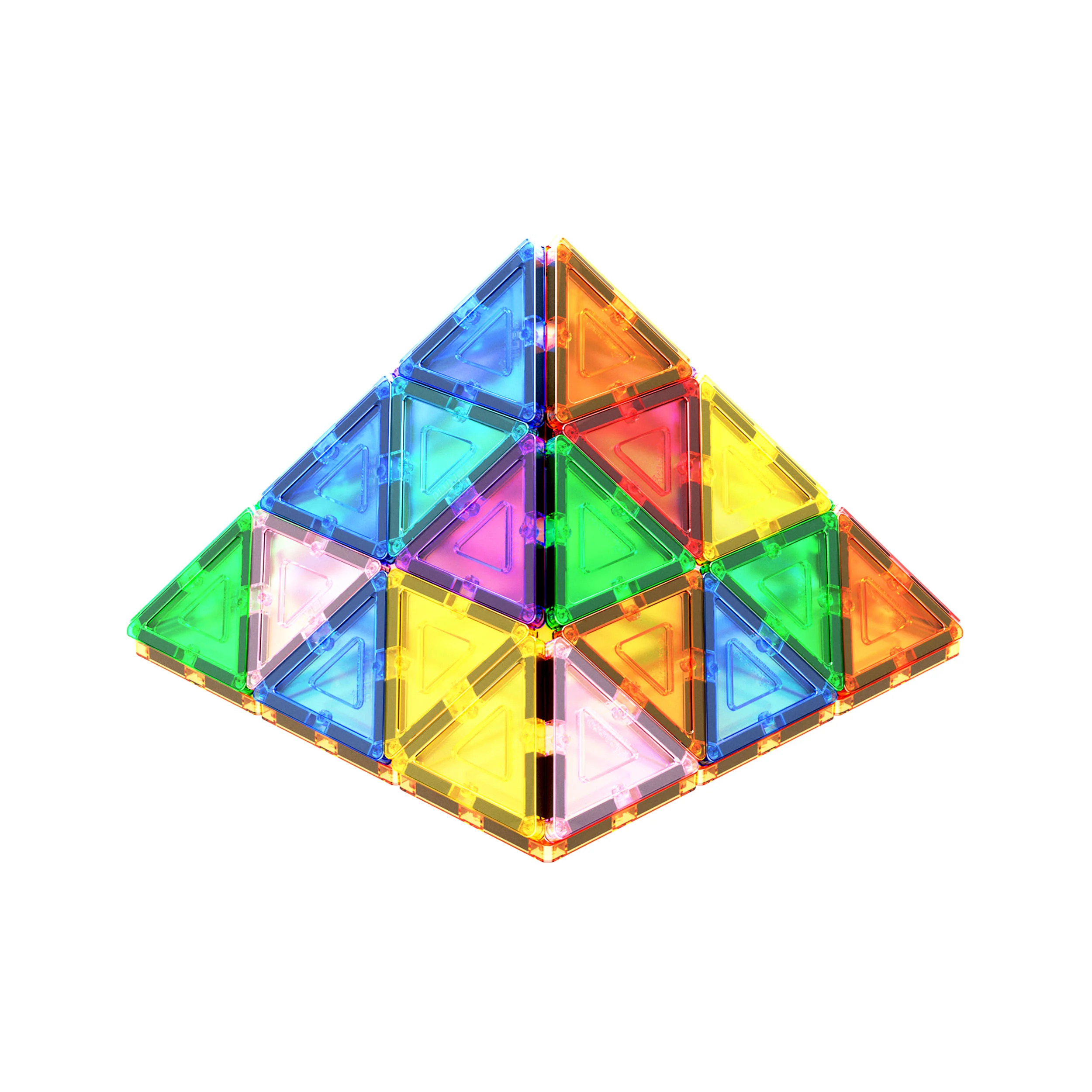 PicassoTiles 12 Piece Small Triangle Expansion Pack PTE01 - Image 3
