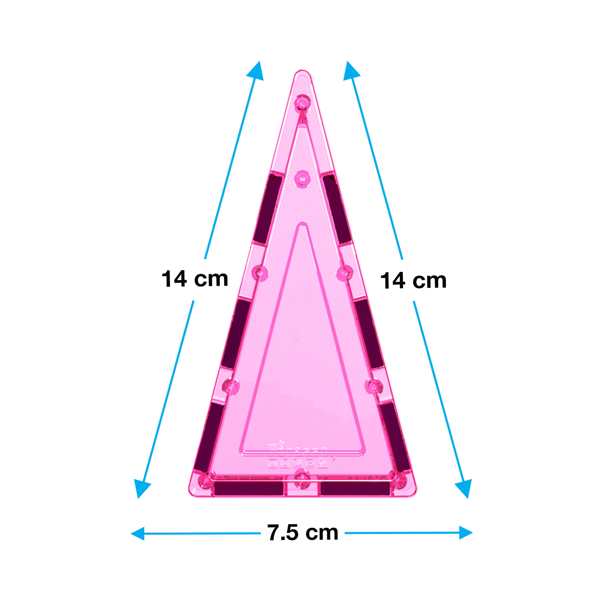 PicassoTiles® 12 Piece Tall Triangle Expansion Pack PTE03 - Image 6