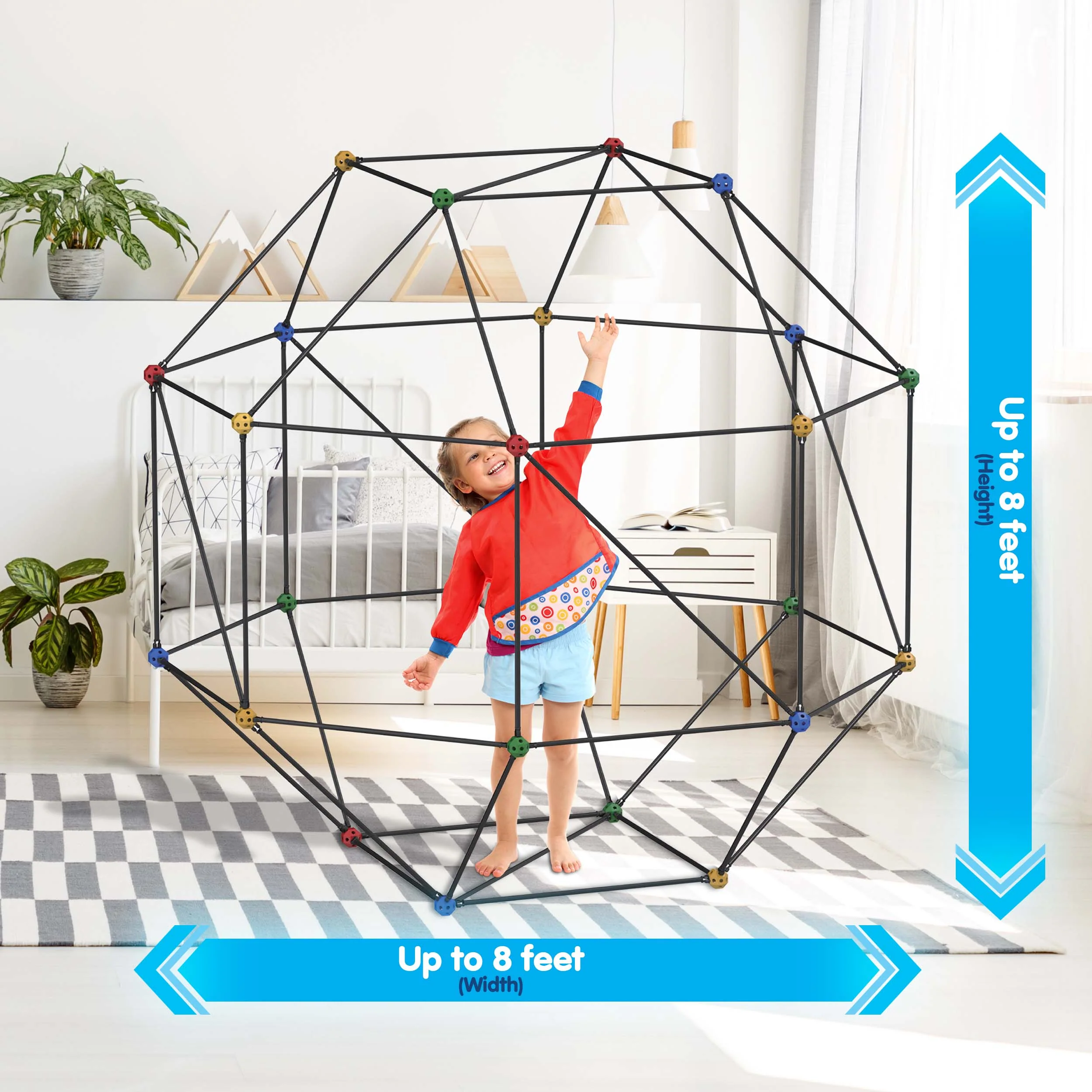 PicassoTiles 125 Piece Fort Building Kit - Image 2