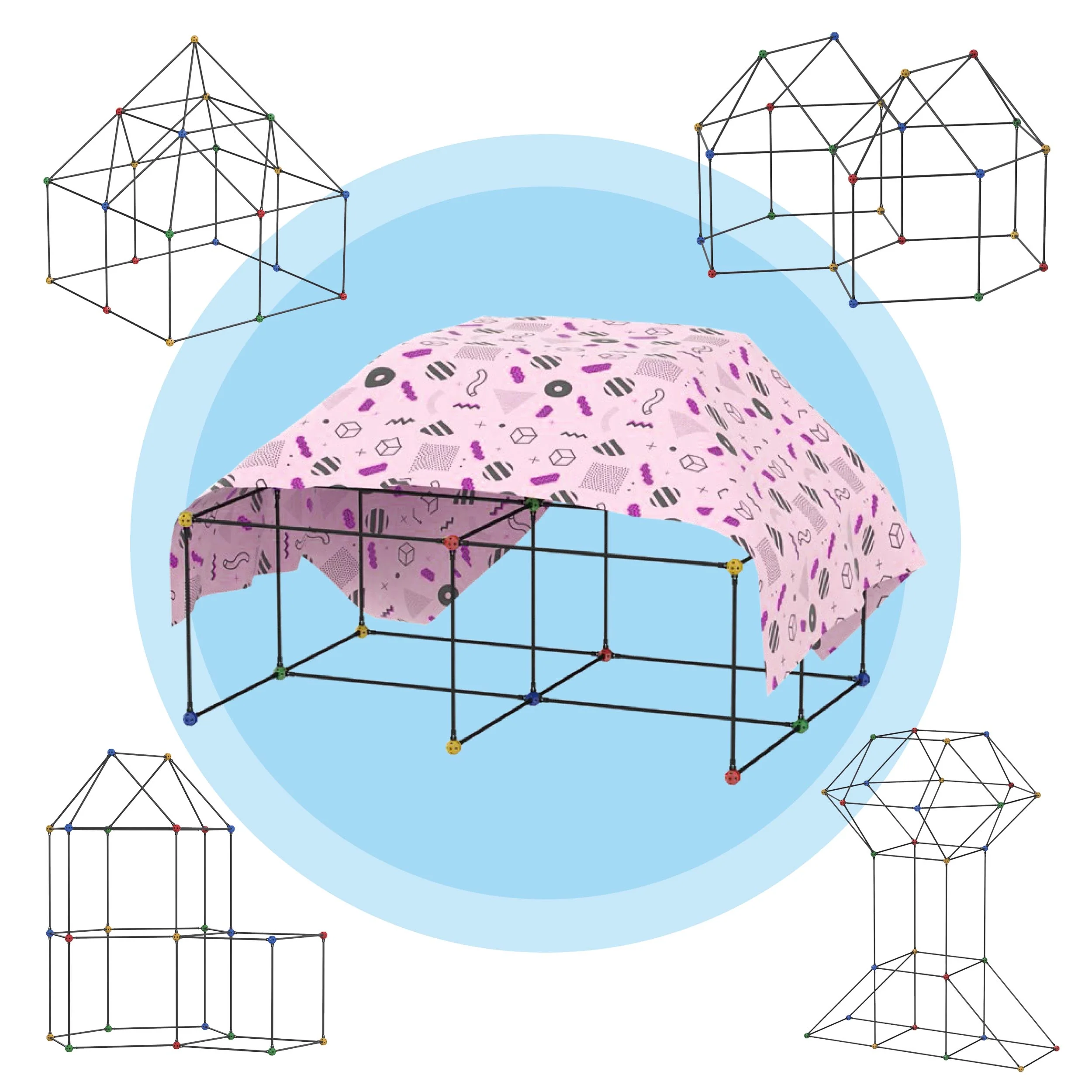 PicassoTiles 125 Piece Fort Building Kit - Image 6