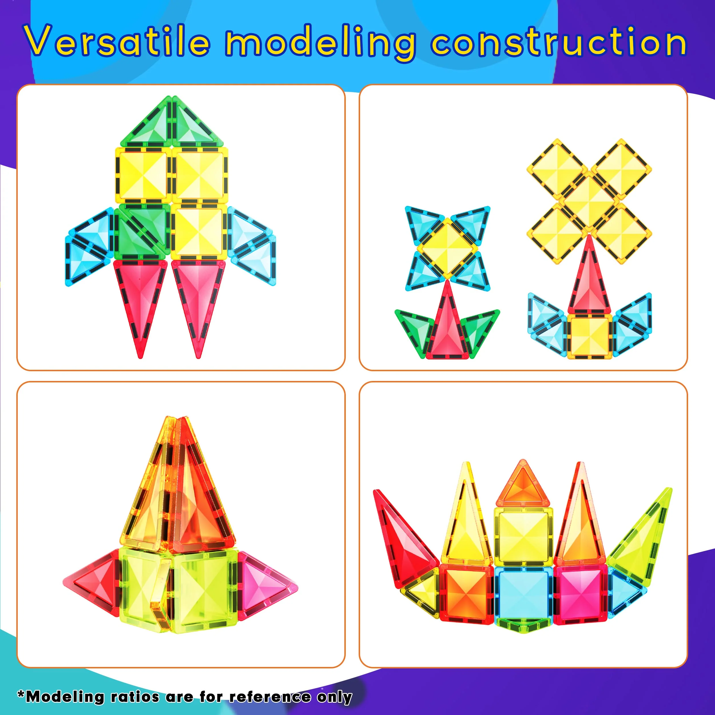 PicassoTiles 12pc Magnet Tile Building Blocks Mini Diamond Travel Set - Image 6