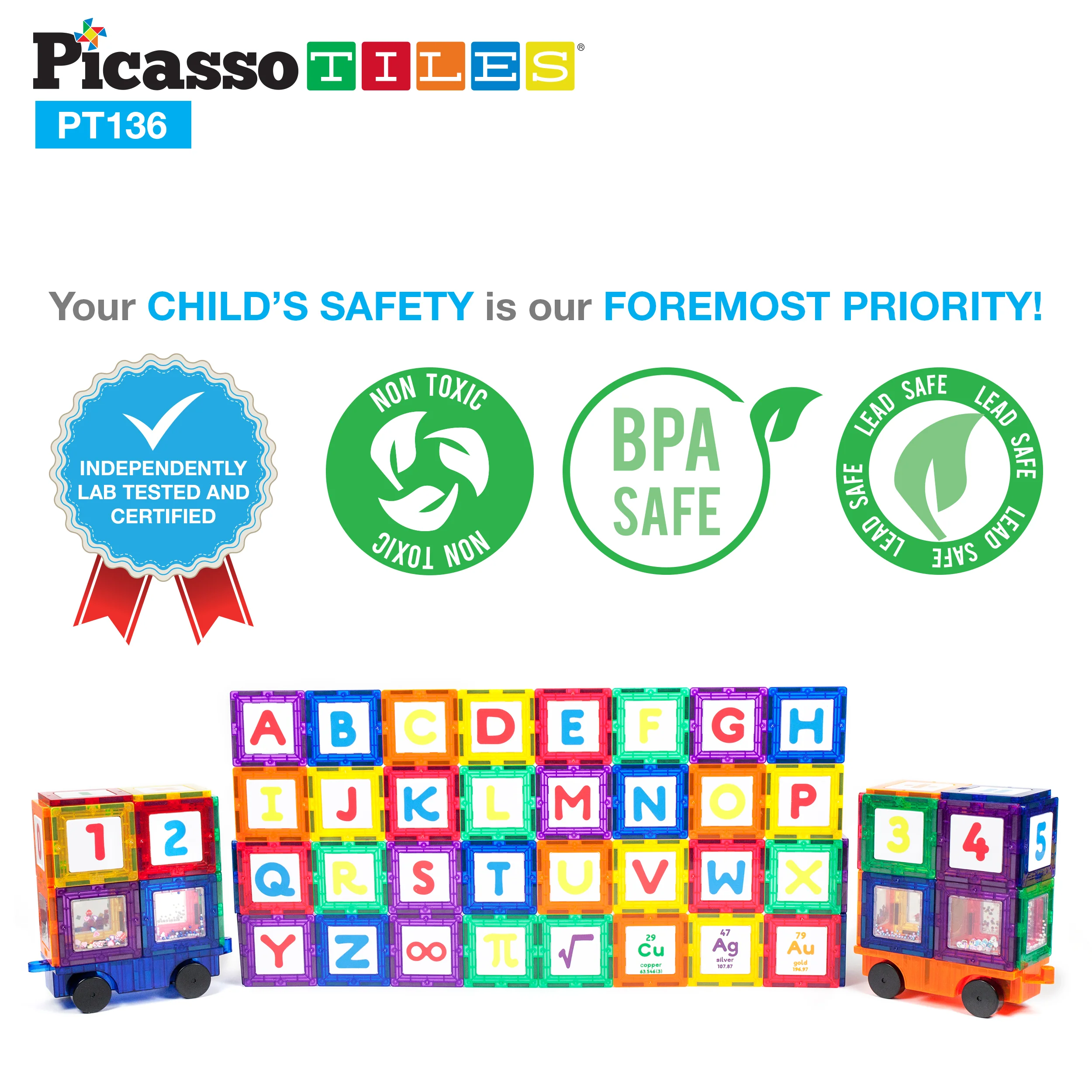 PicassoTiles Magnet Tile STEM Learning Clip-In Card LED Light Set - Image 3