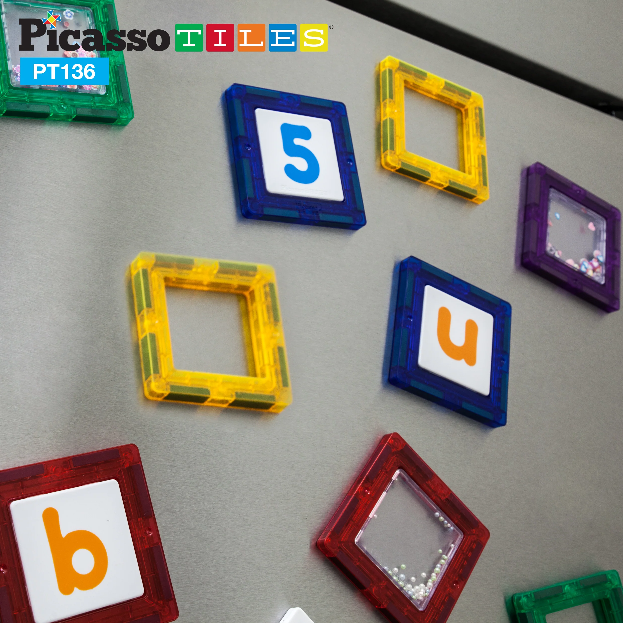 PicassoTiles Magnet Tile STEM Learning Clip-In Card LED Light Set - Image 5