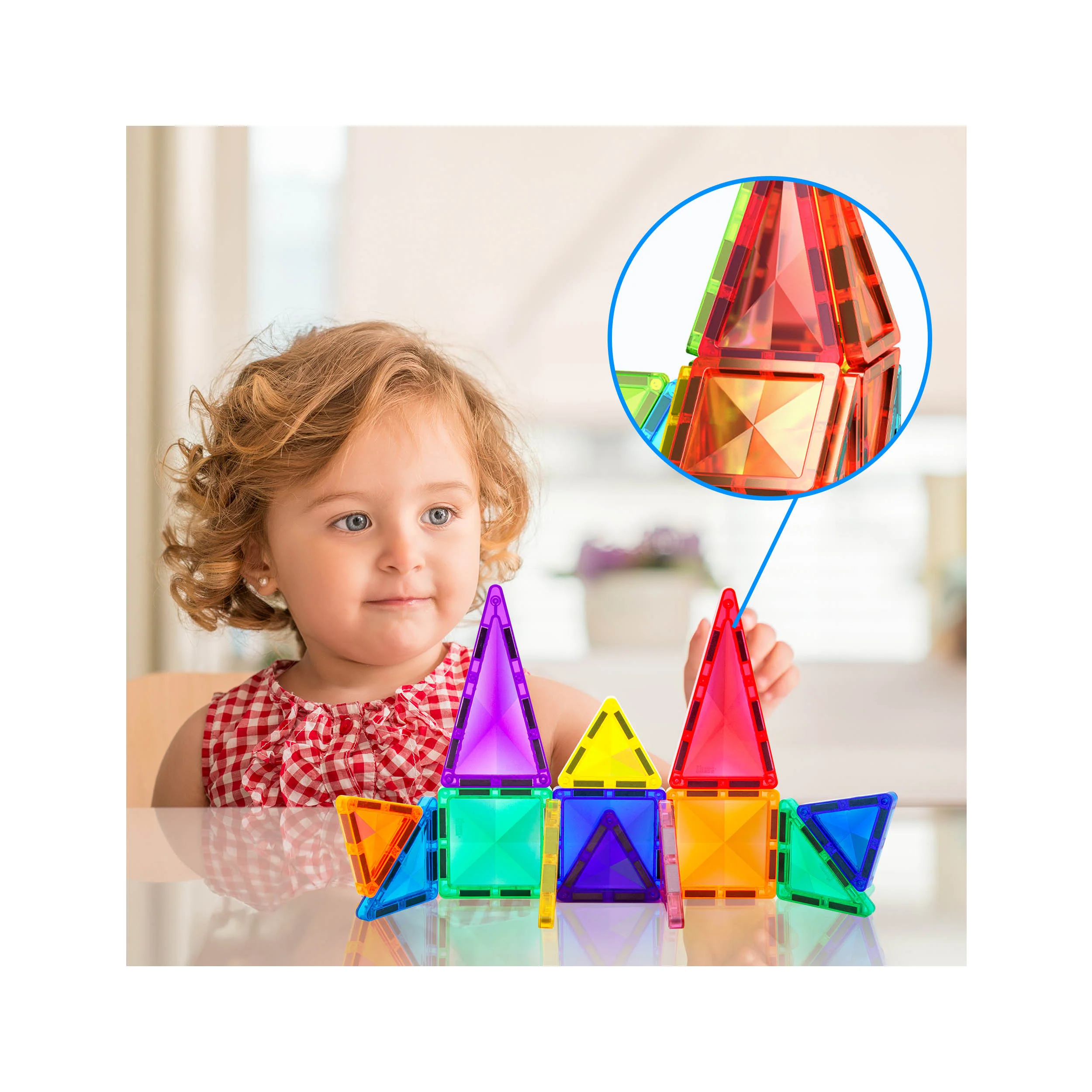 PicassoTiles Mini Diamond Series Magnetic Blocks Travel Set (13 Pieces) - Image 5