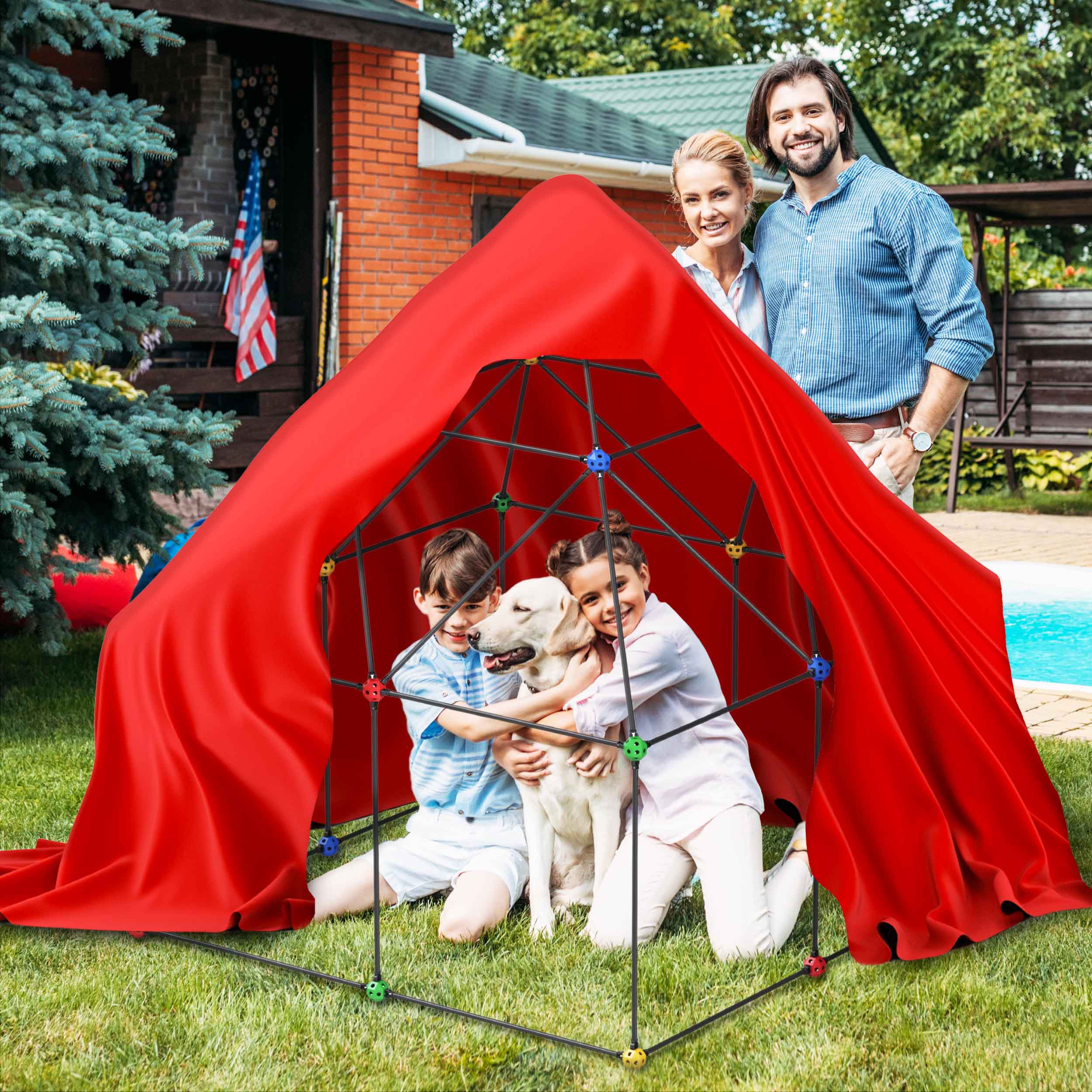 PicassoTiles 150 Piece Fort Building Kit - Image 3