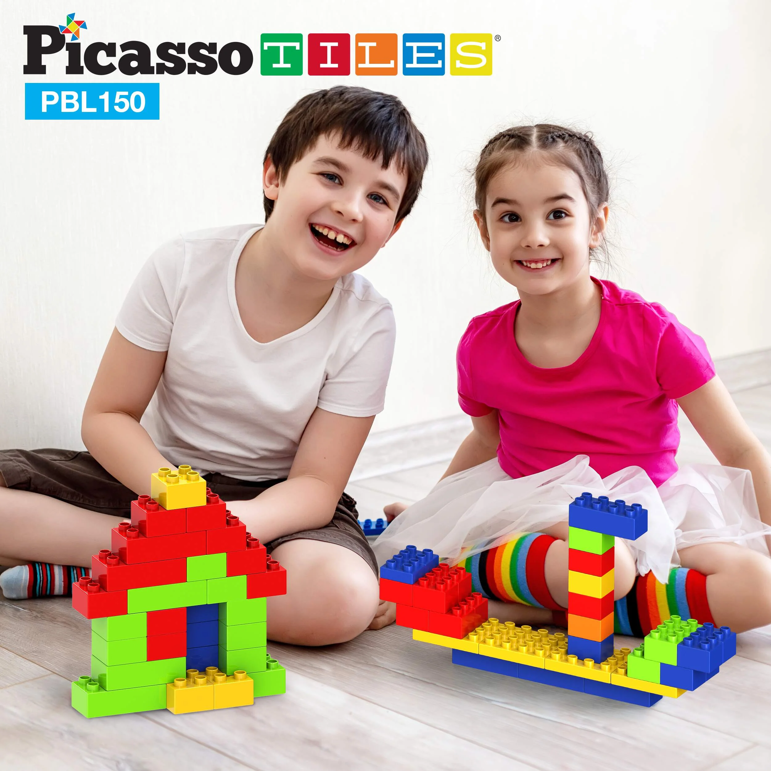 PicassoTiles Large Colorful Building Brick Block Kit - Image 2