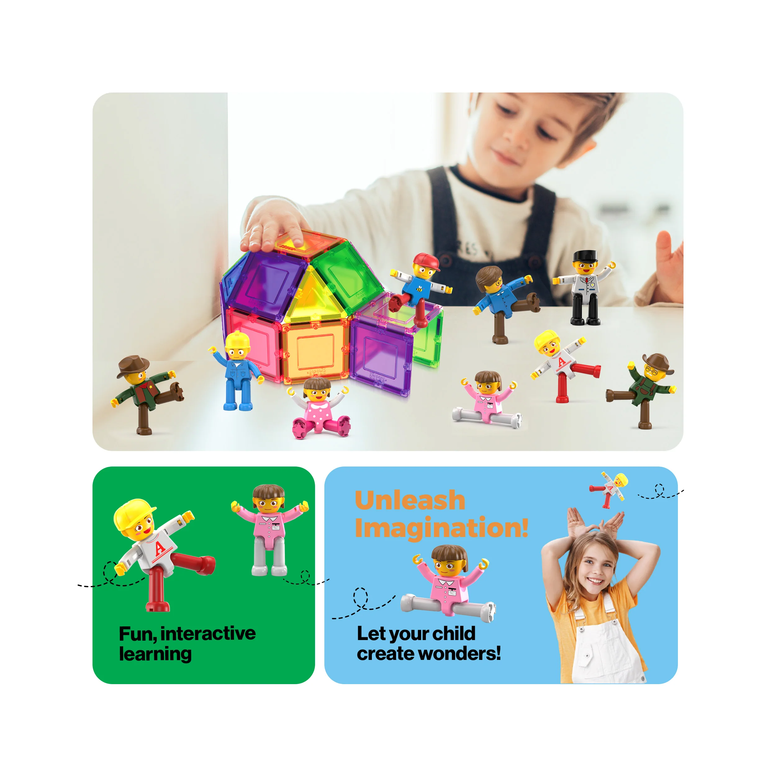 PicassoTiles 16 Piece Character Figure Set - Image 5