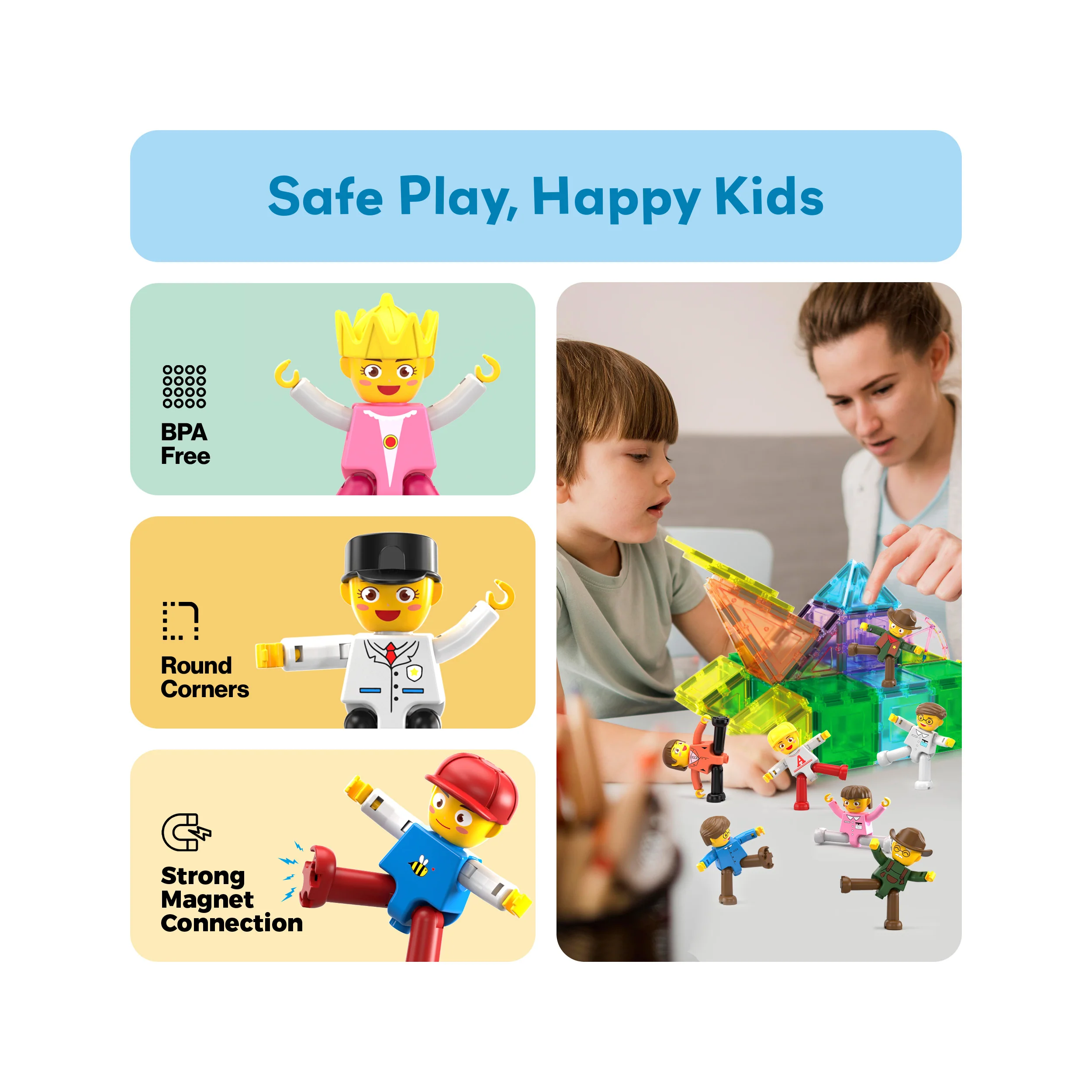 PicassoTiles 16 Piece Character Figure Set - Image 6