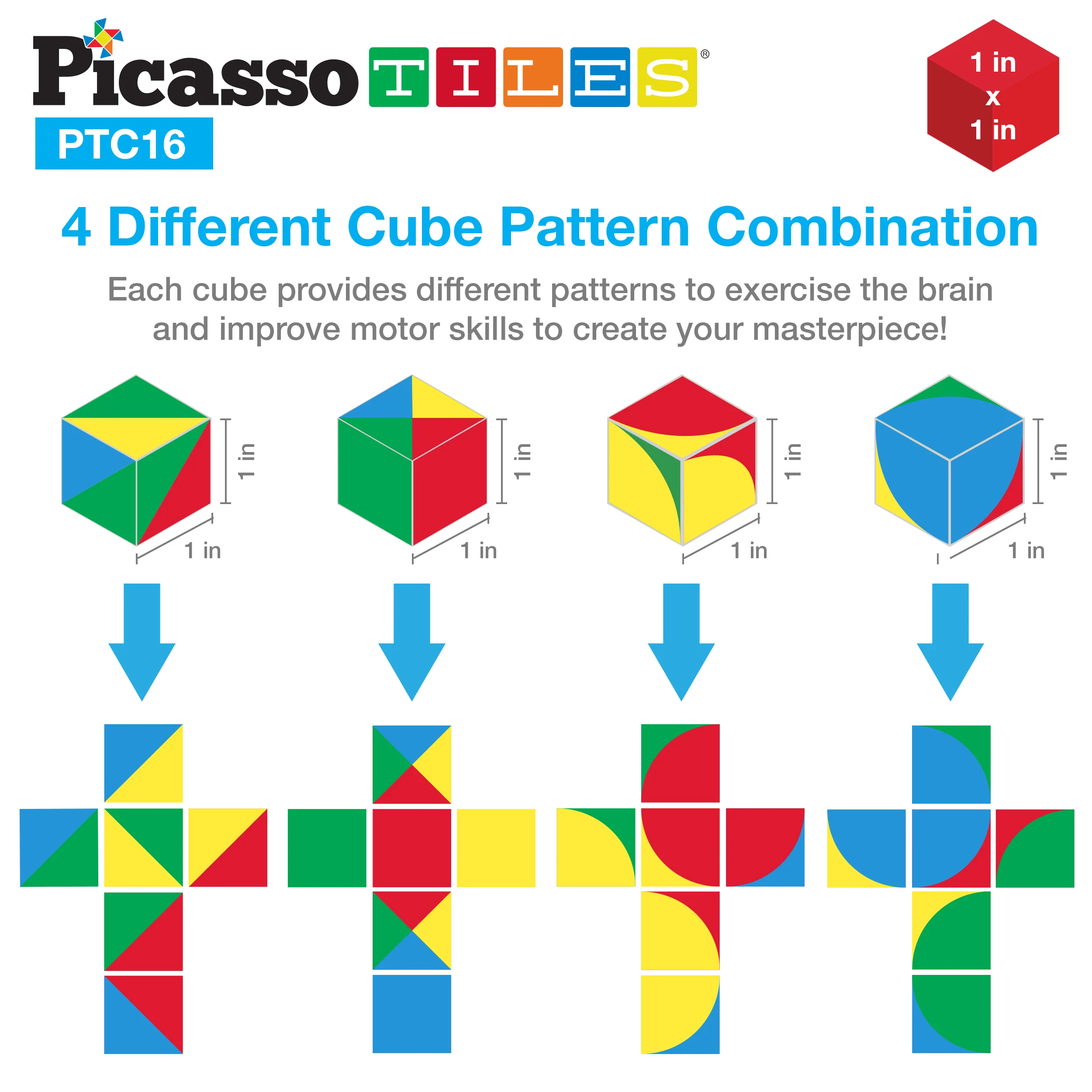 PicassoTiles Infinite Magnetic Puzzle Magic Pixy Cube Game Set - Image 7