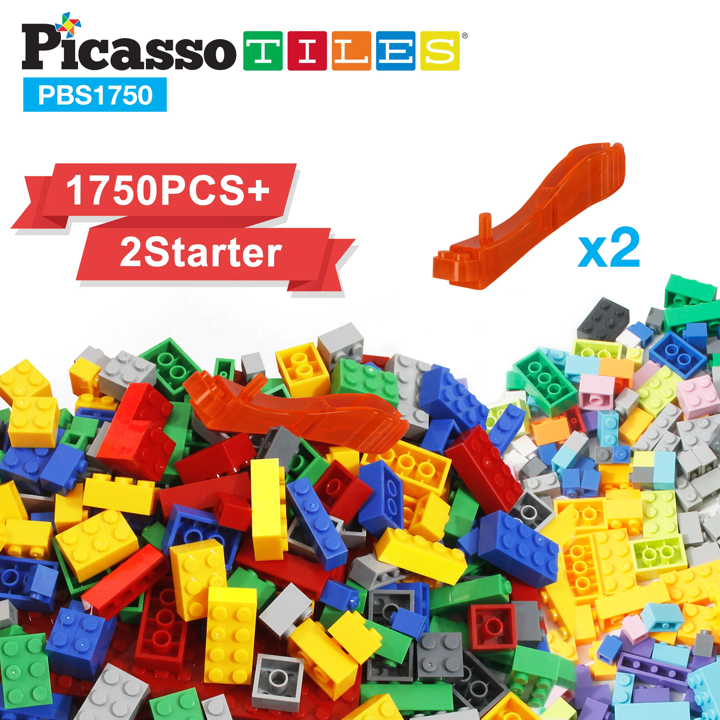PicassoTiles 1750 Piece Building Brick Set - Image 3