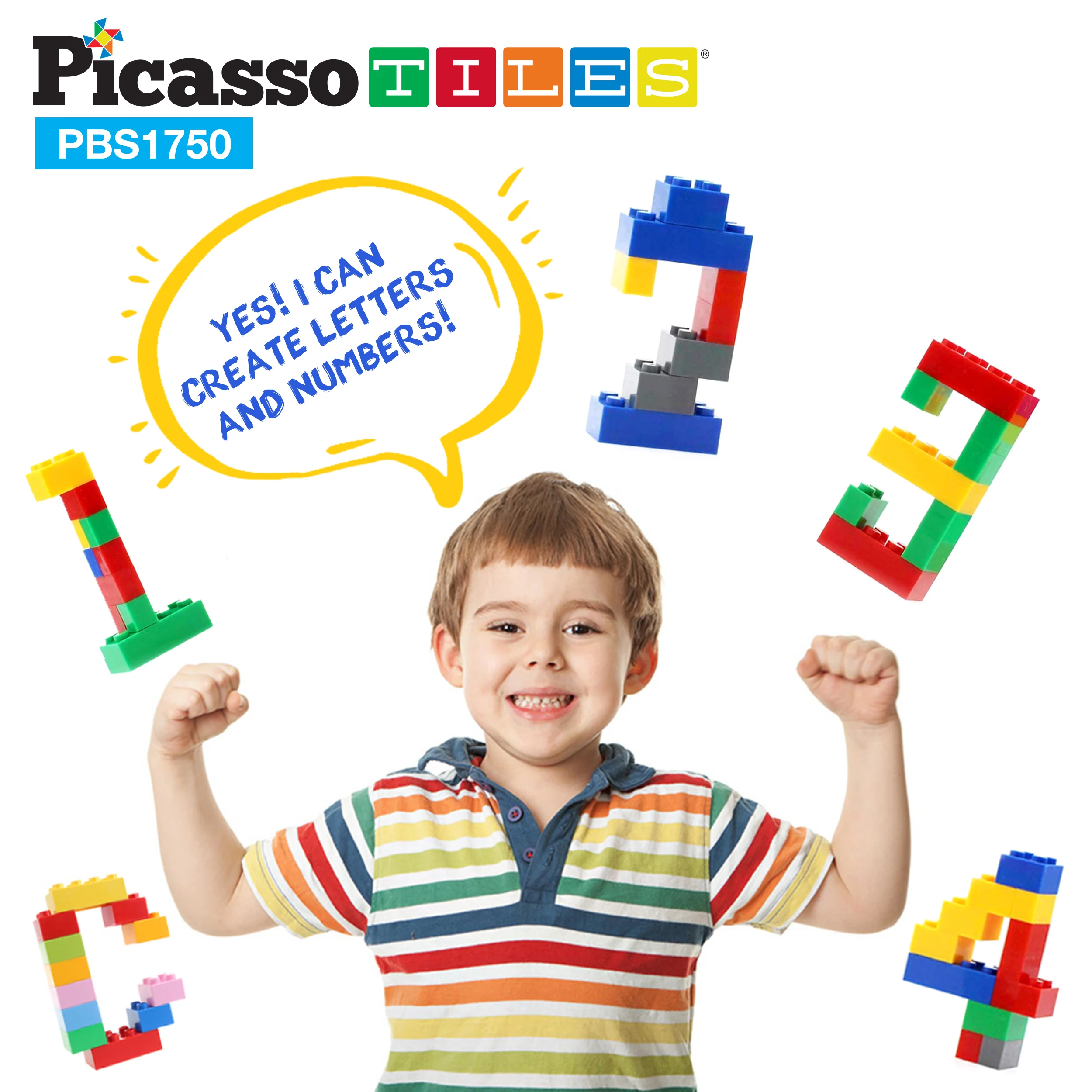 PicassoTiles 1750 Piece Building Brick Set - Image 5