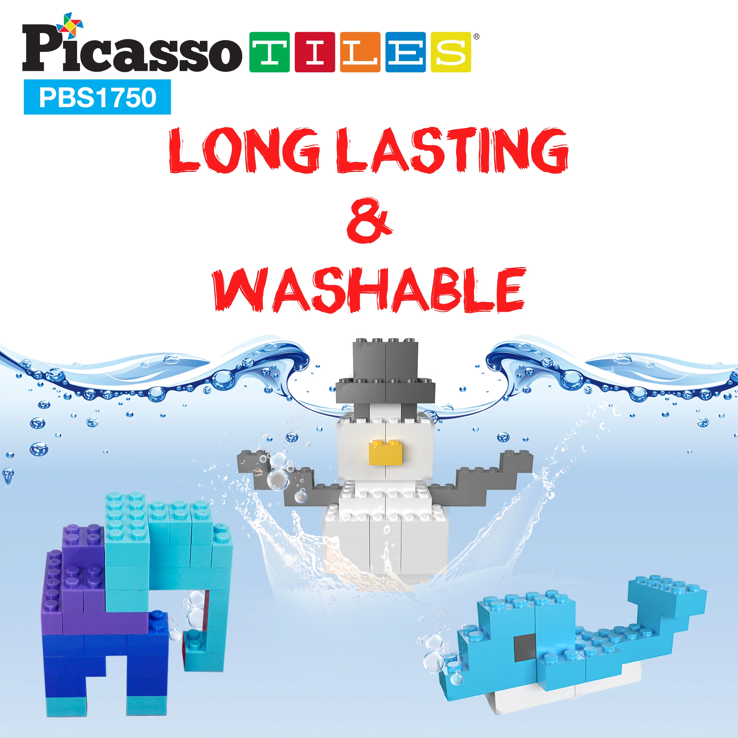PicassoTiles 1750 Piece Building Brick Set - Image 7