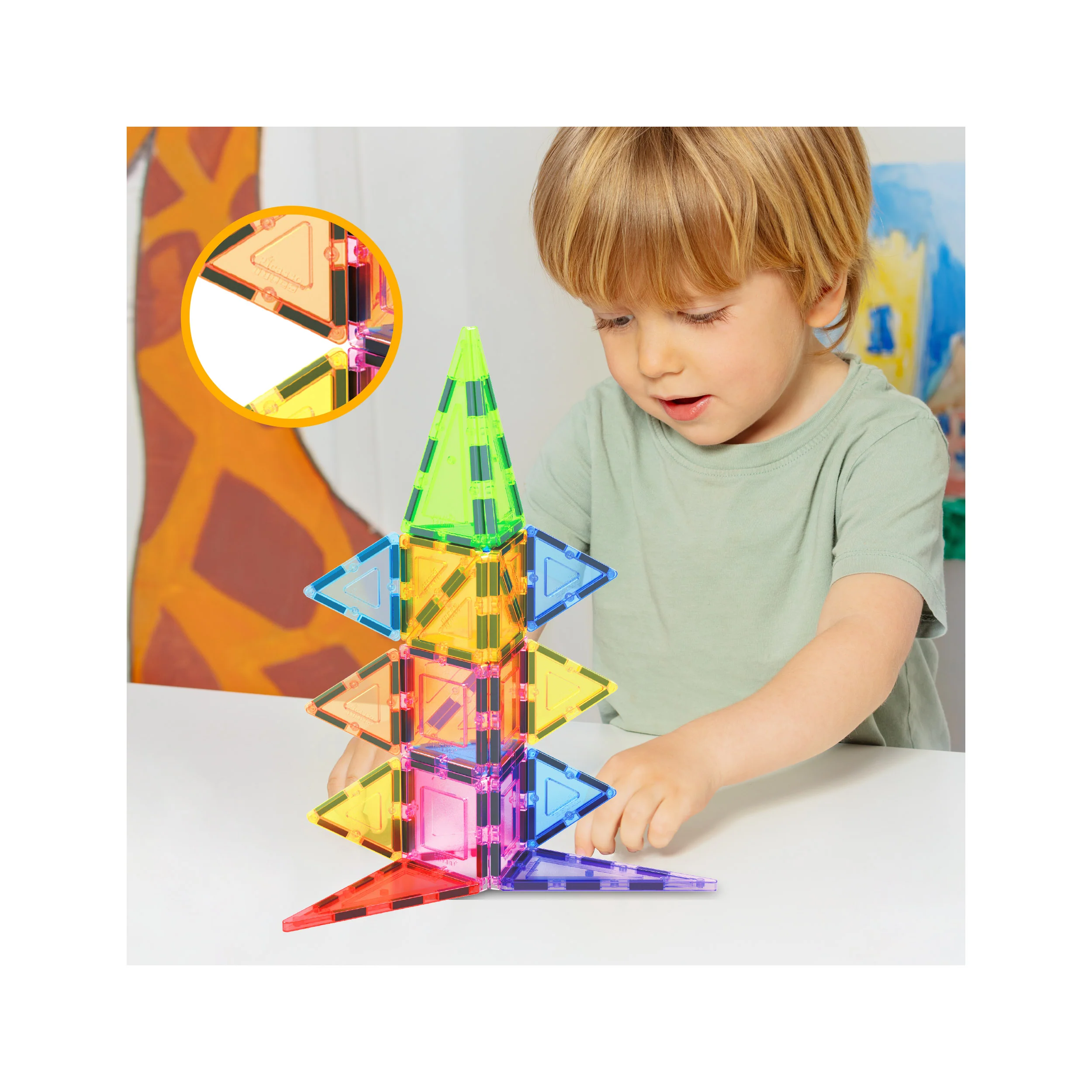 PicassoTiles Magnet Building Tiles Classic 24 Piece - Image 2