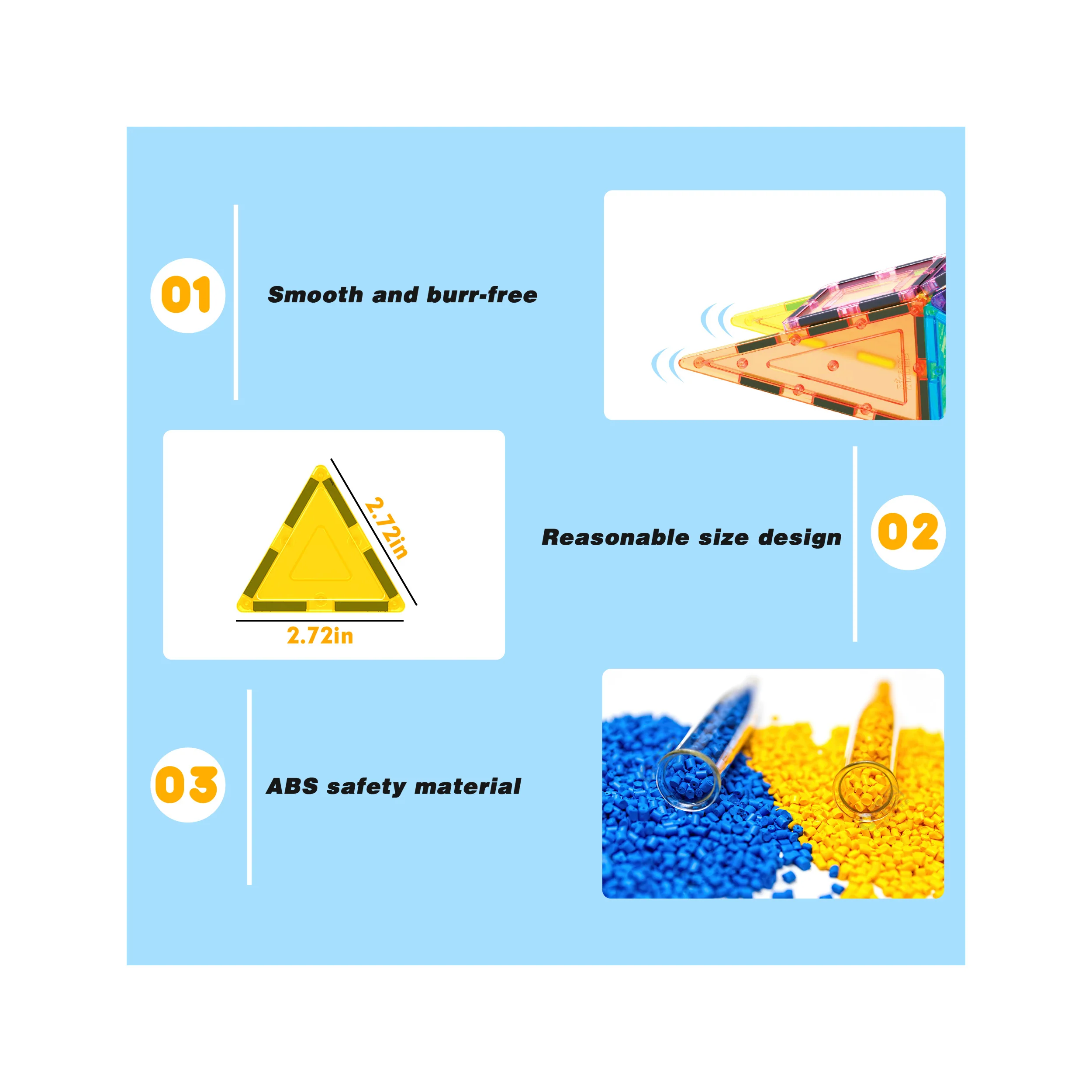 PicassoTiles Magnet Building Tiles Classic 24 Piece - Image 4