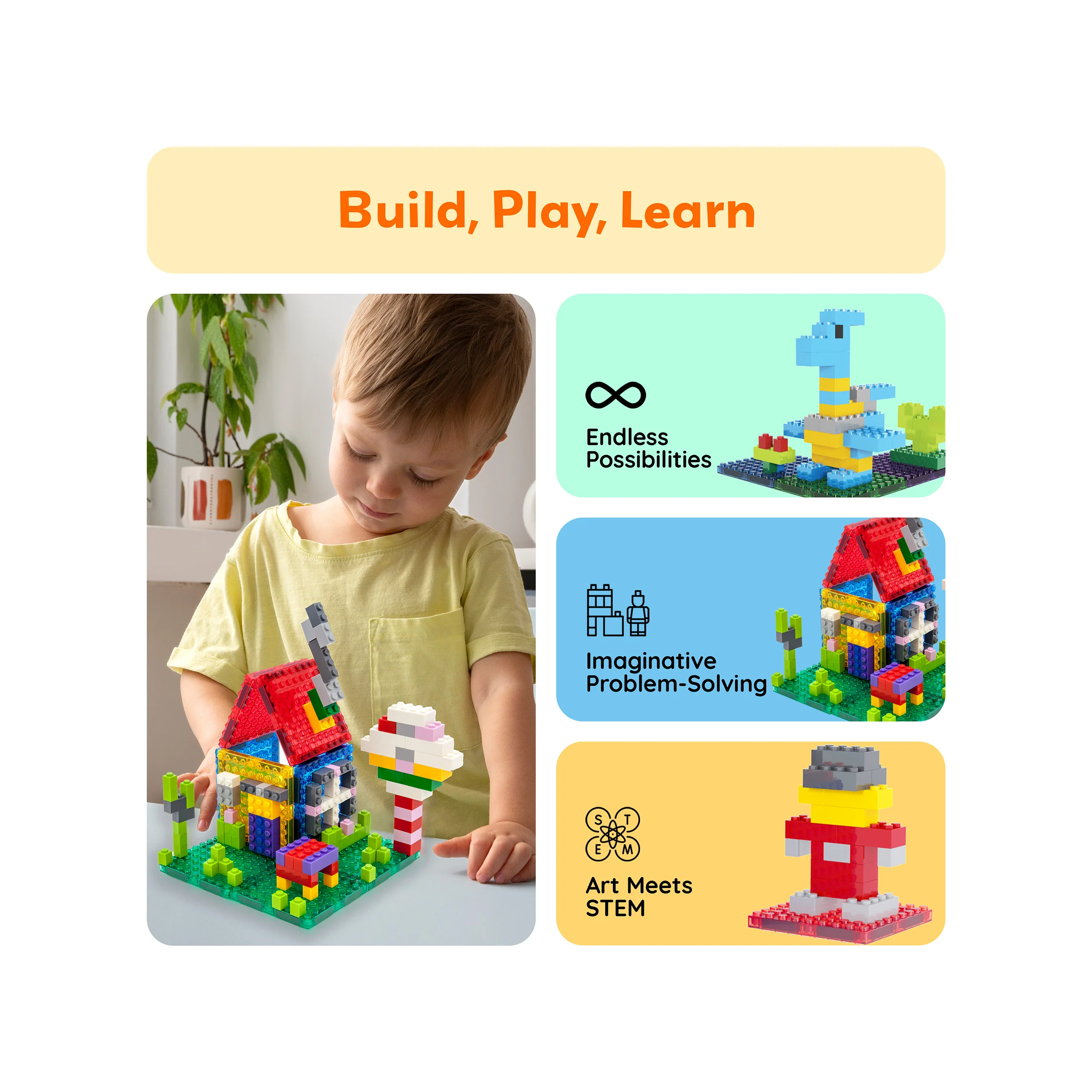PicassoTiles Magnetic Tile Brick Block Combo Set - Image 4